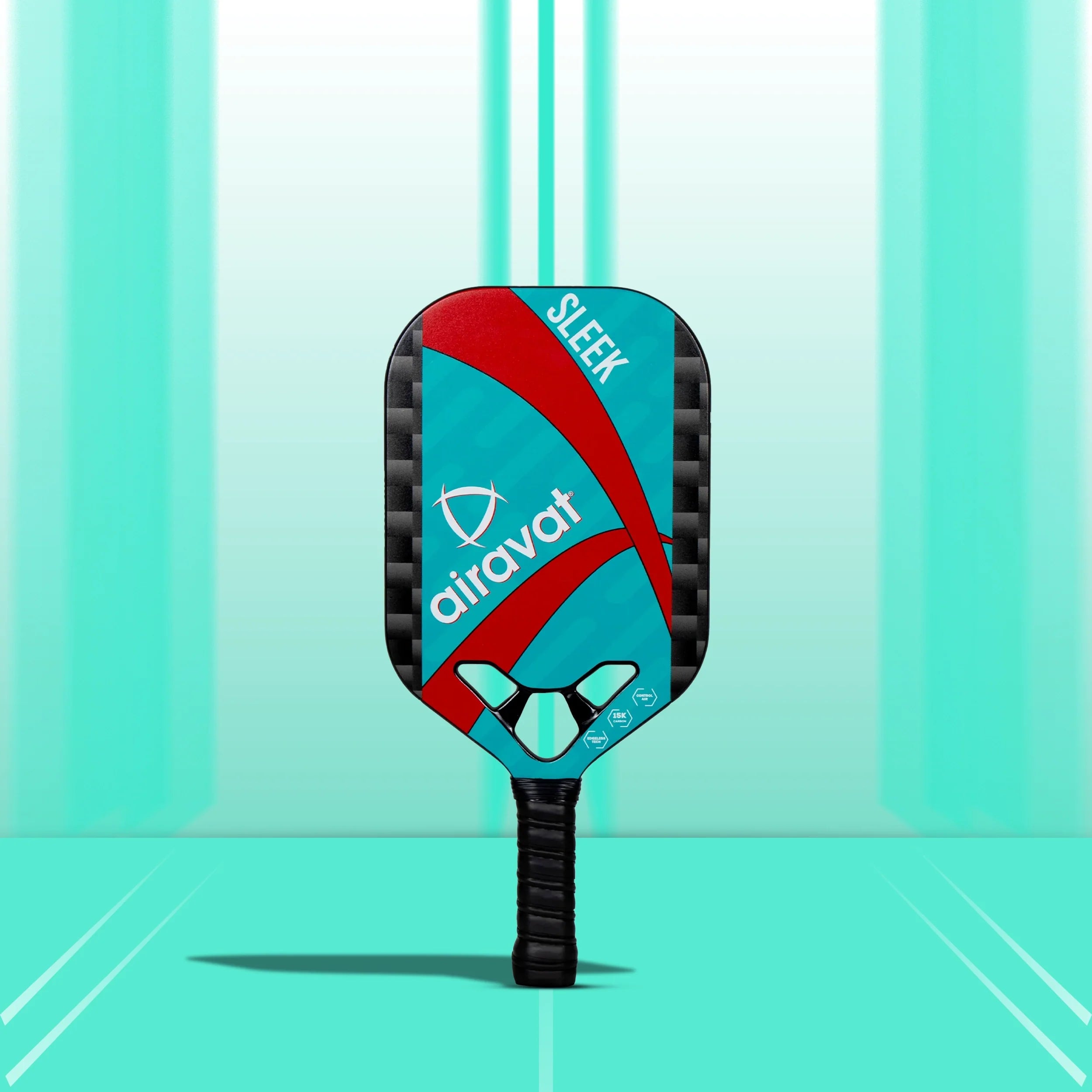 Airavat Sleek Pickleball Paddle 7407 in action, showcasing its sleek design and performance features on a pickleball court.