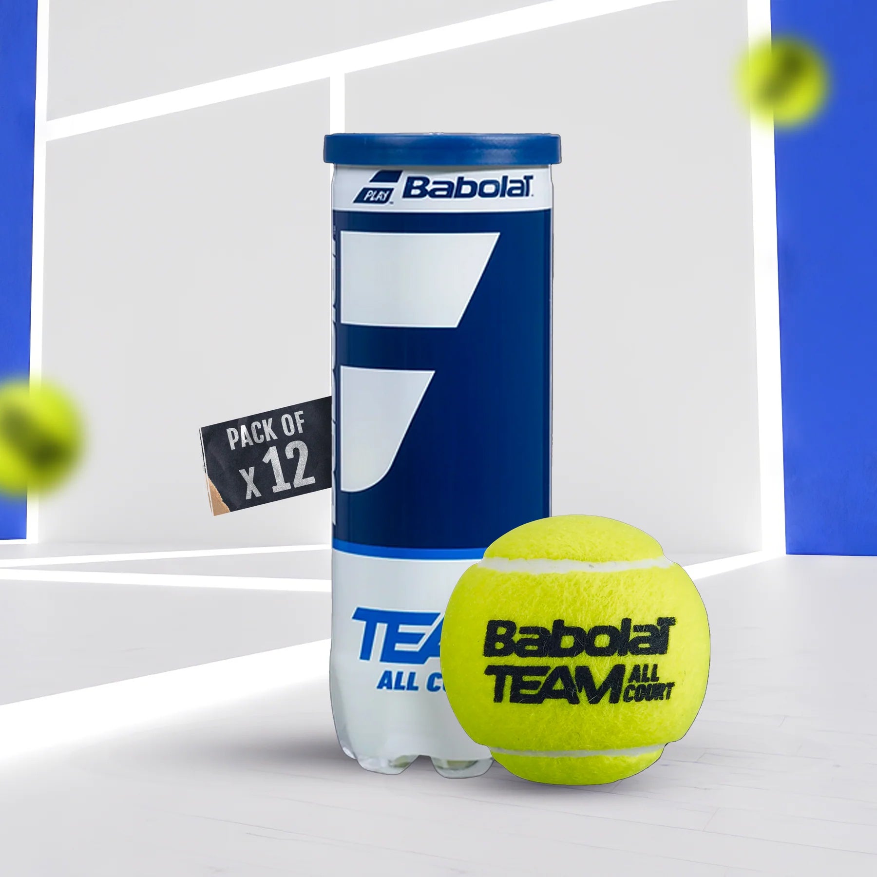 Babolat Team All Court Tennis Balls - 36 pack, high durability and comfort