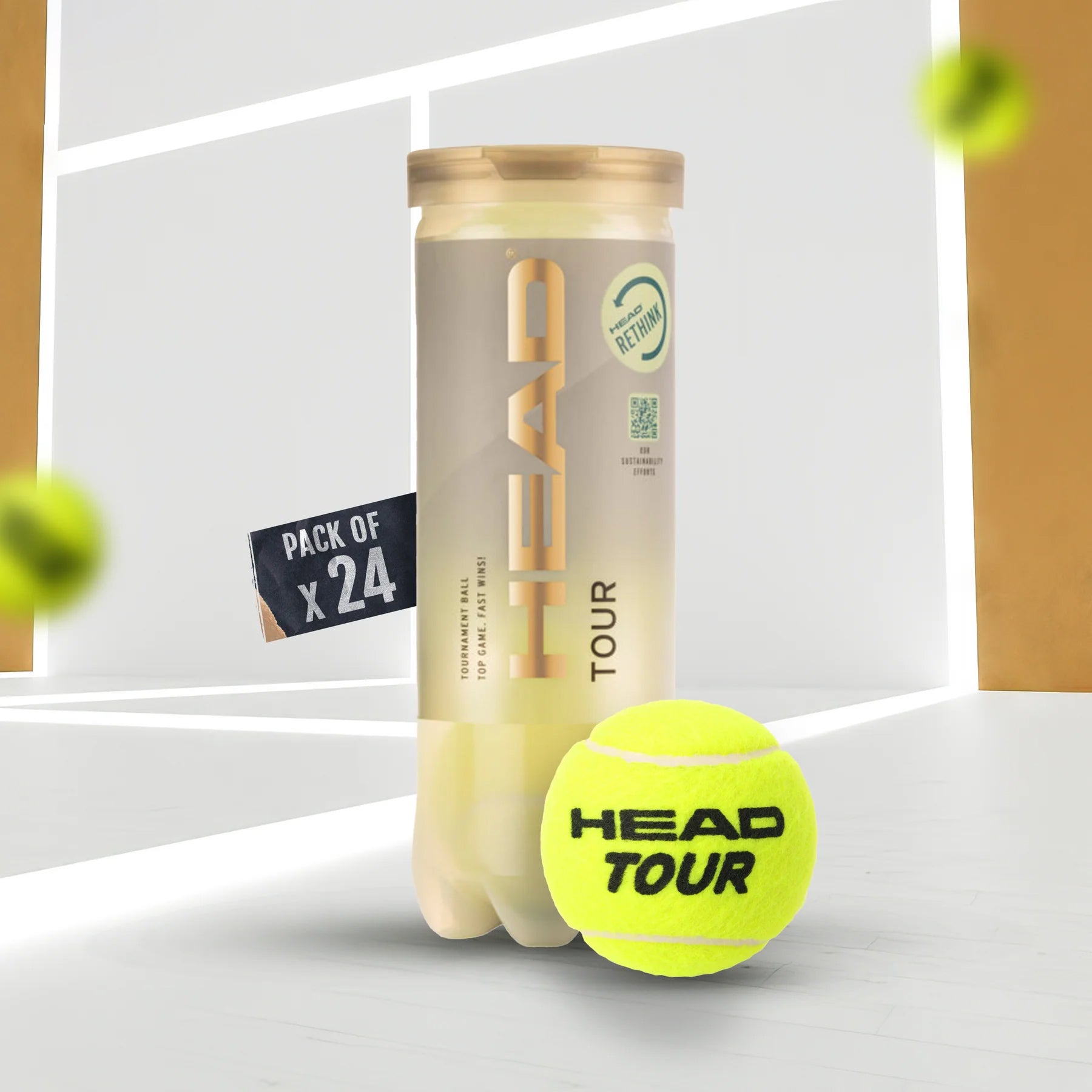 Head Tour Tennis Balls Can (72 Balls) for enhanced performance and durability