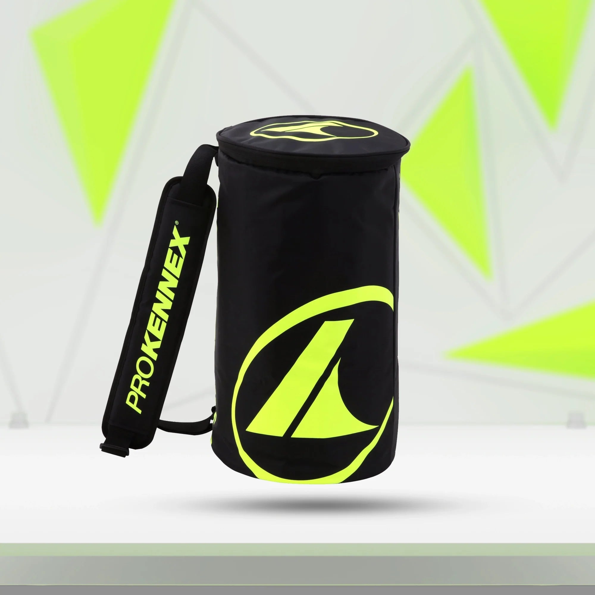 PROKENNEX Black Tennis Ball Bag, designed for tennis enthusiasts with advanced insulation and durable construction.