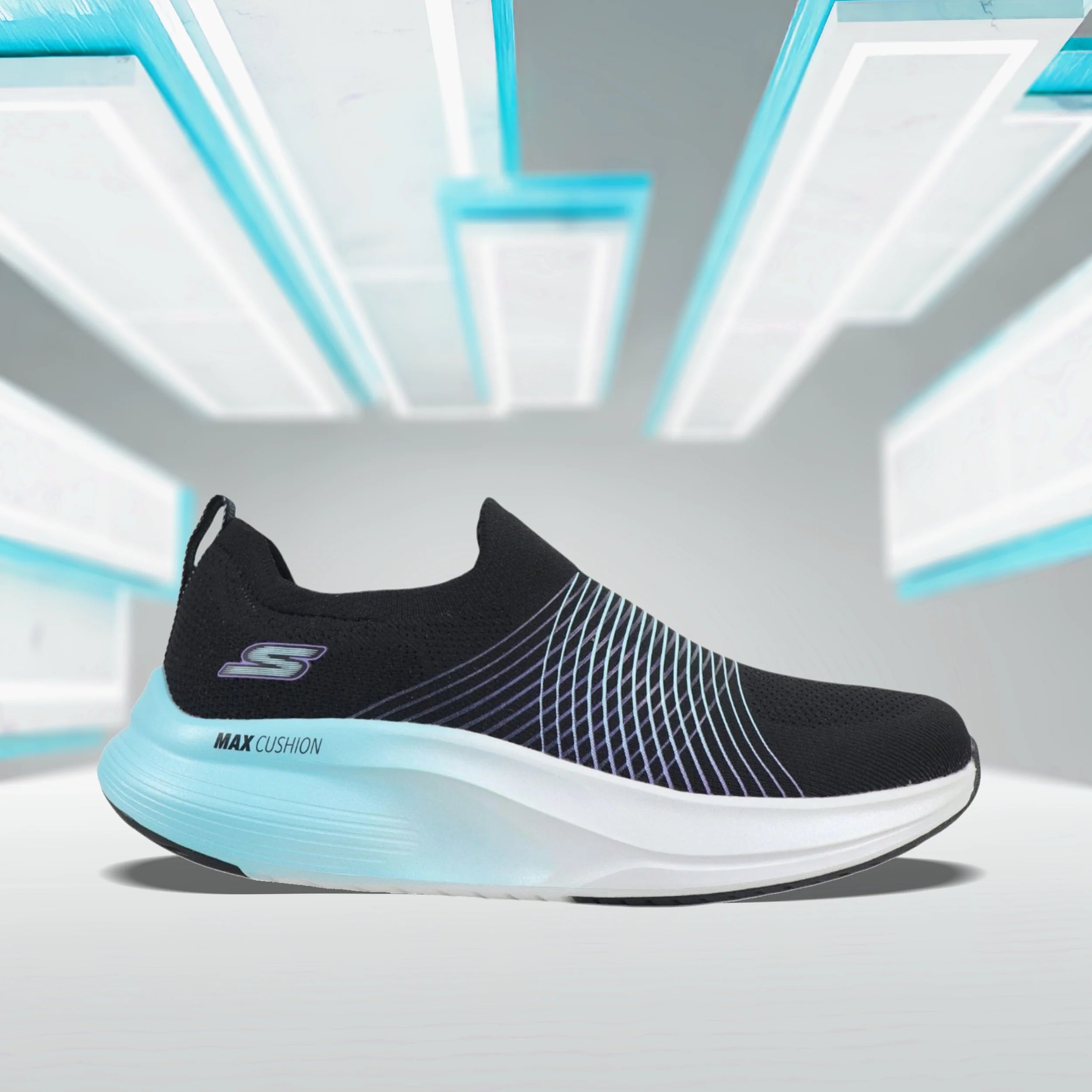 Skechers Women Walking Slip Ons - Comfortable and stylish footwear for walking and training.