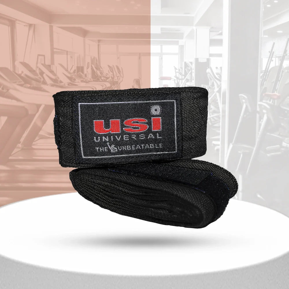USI Universal Boxing Hand Wraps 2.5 - Black product breakdown for advanced boxers.