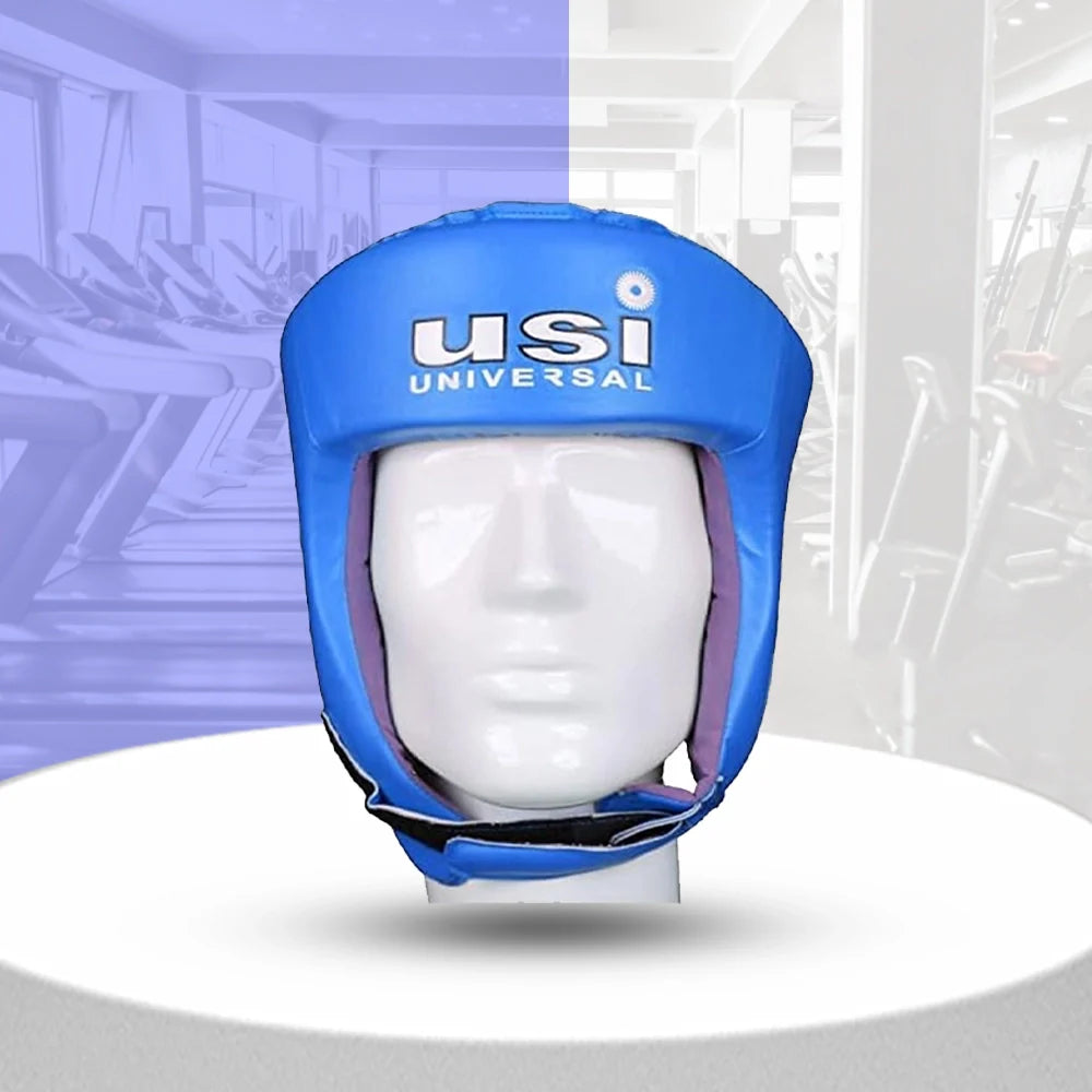 USI Universal Boxing Lite Contest Head Guard - Blue overview and benefits