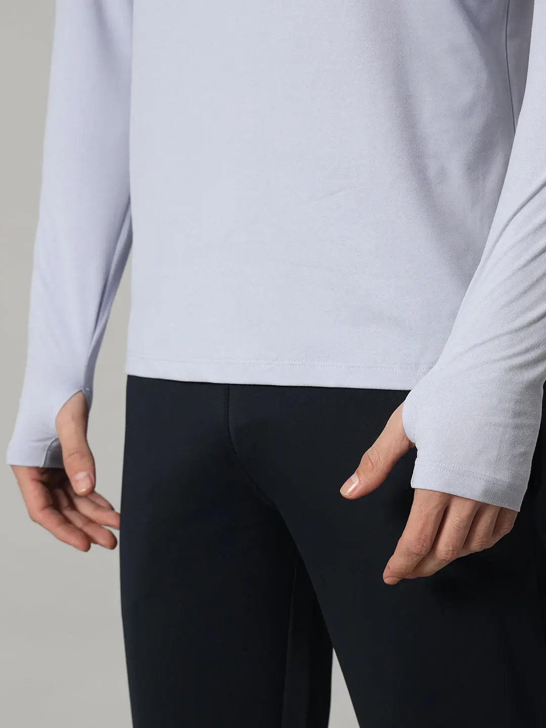 Men's Nomadic Full Sleeves T Shirt - Lavender Reccy