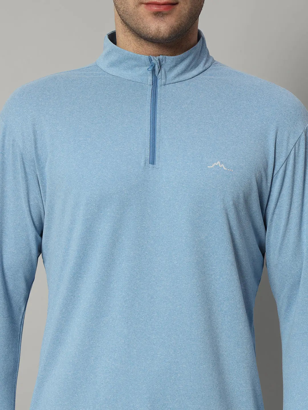 Men's Nomadic Full Sleeves T Shirt - Lichen Blue Reccy