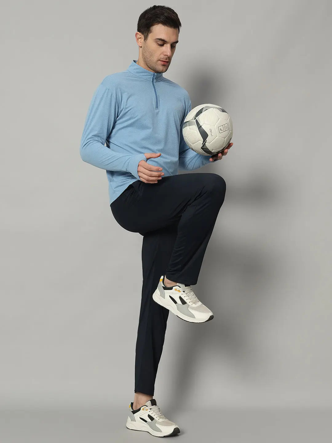 Men's Nomadic Full Sleeves T Shirt - Lichen Blue Reccy