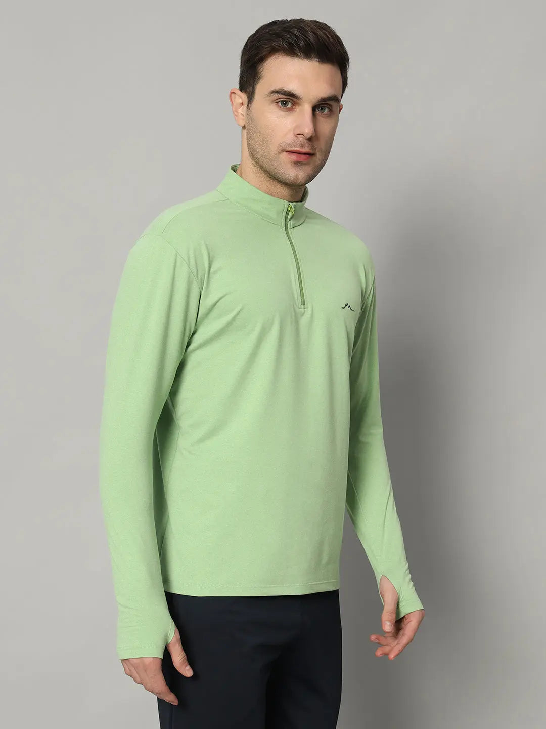 Men's Nomadic Full Sleeves T Shirt - Green Tea Reccy