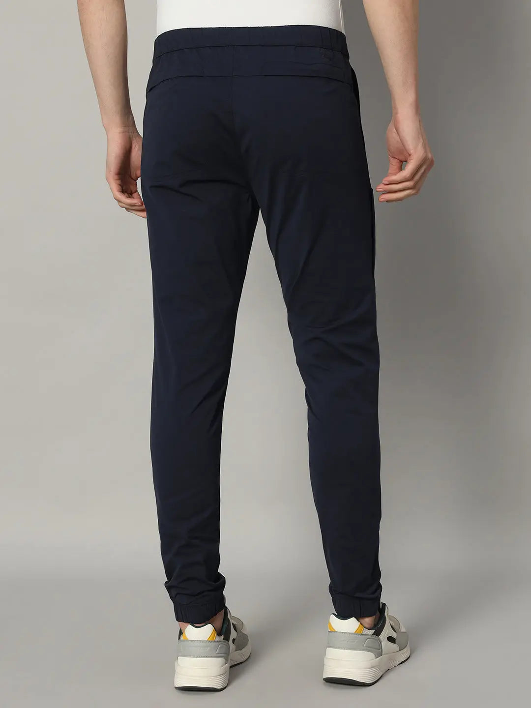 navy blue joggers for men back side - reccy