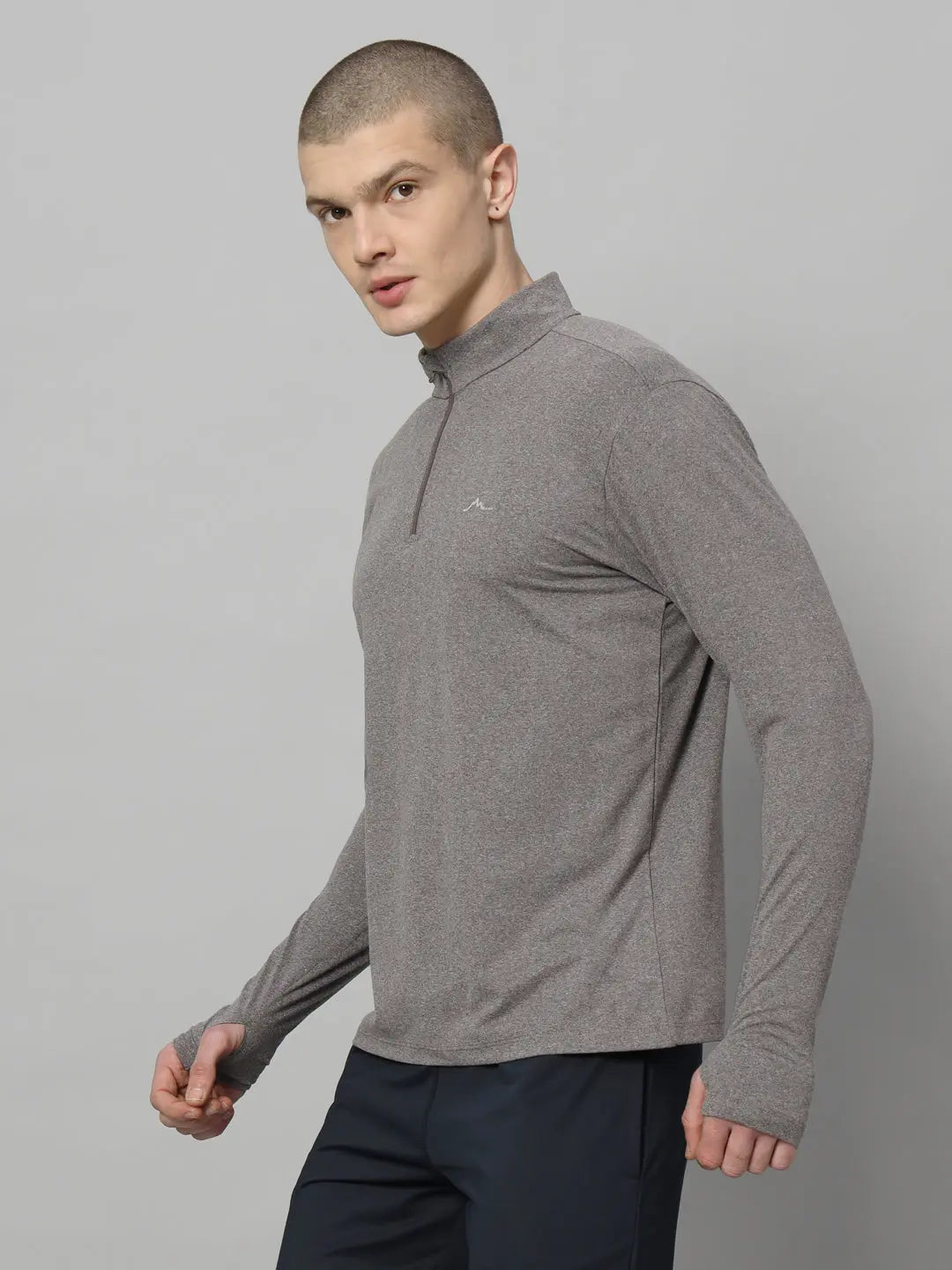Men's Nomadic Full Sleeves T Shirt - Pebble Reccy