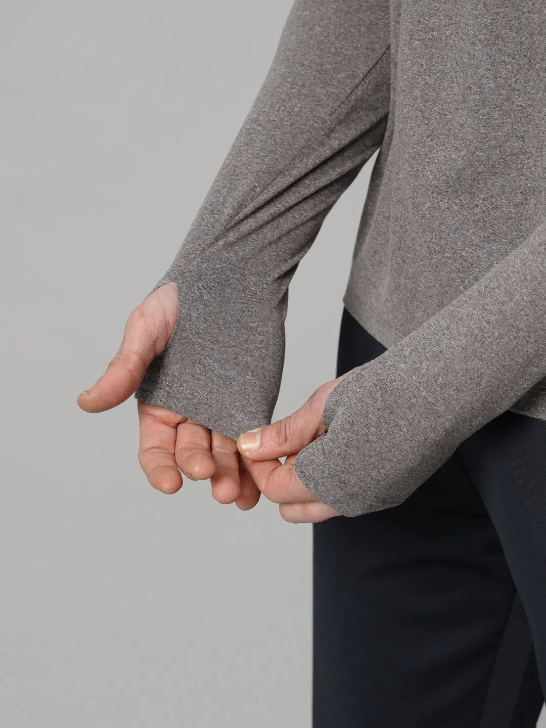 Men's Nomadic Full Sleeves T Shirt - Pebble Reccy