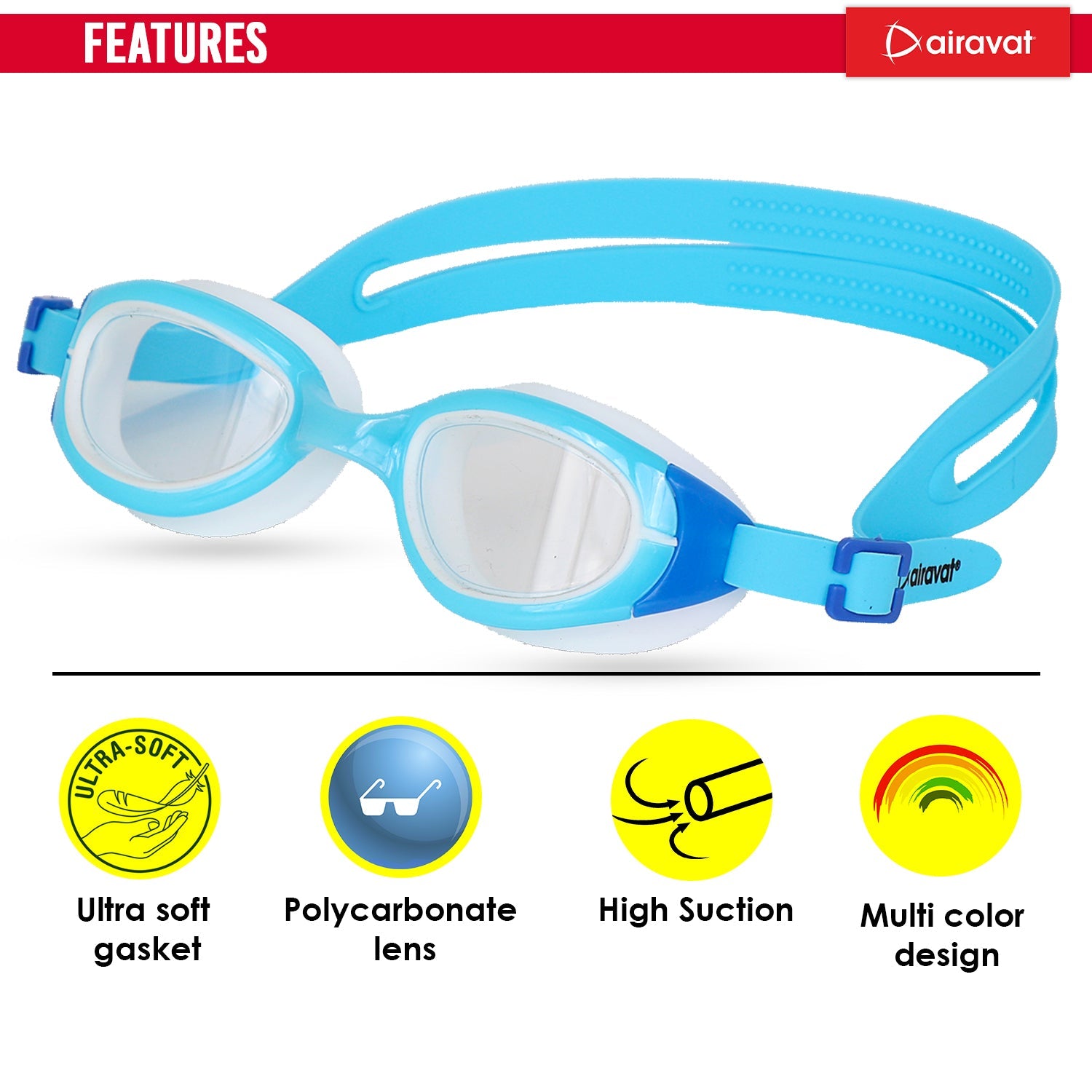 Airavat Orion 1022 Junior Swimming Goggles