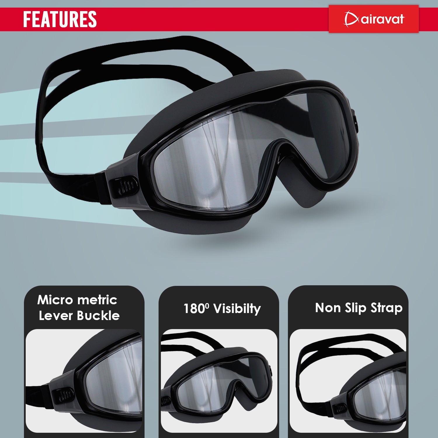 Airavat Macho Junior 1012 Swimming Goggles