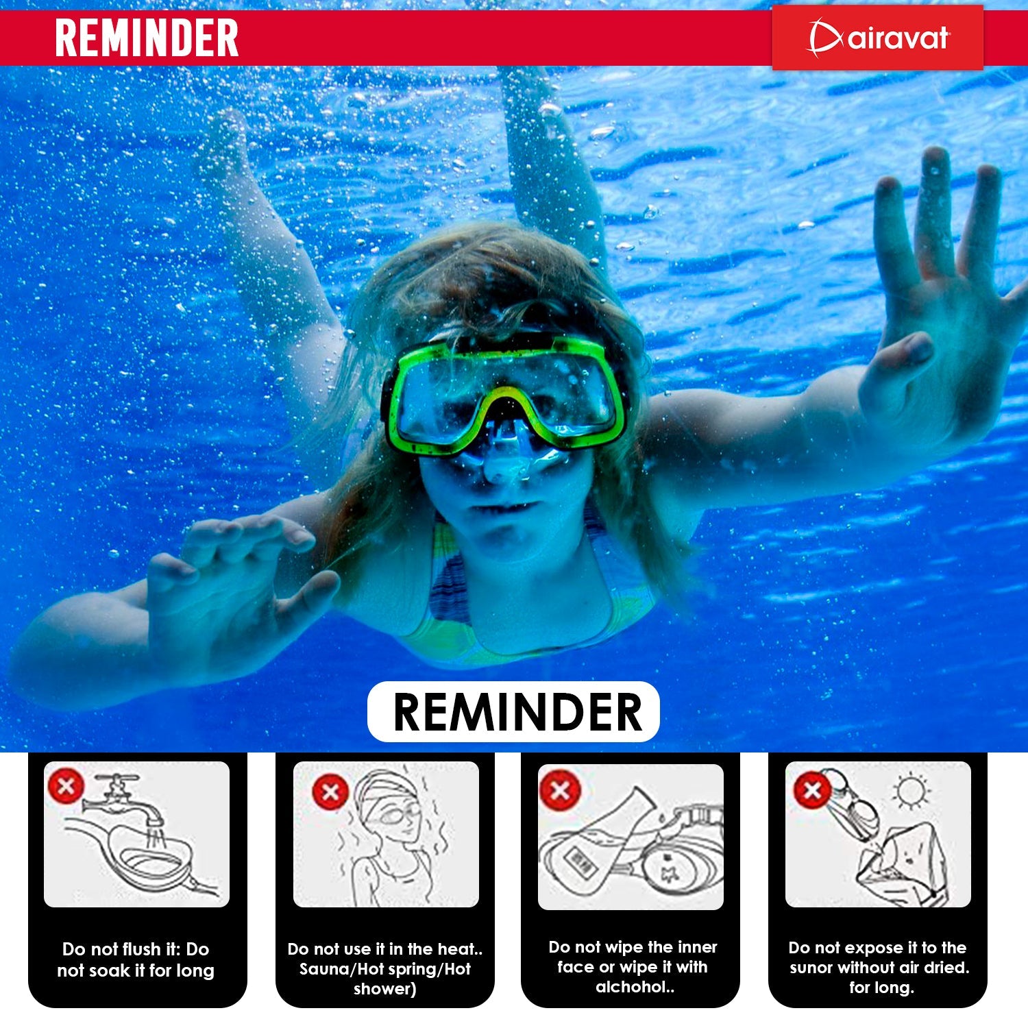 Airavat Macho Junior 1012 Swimming Goggles
