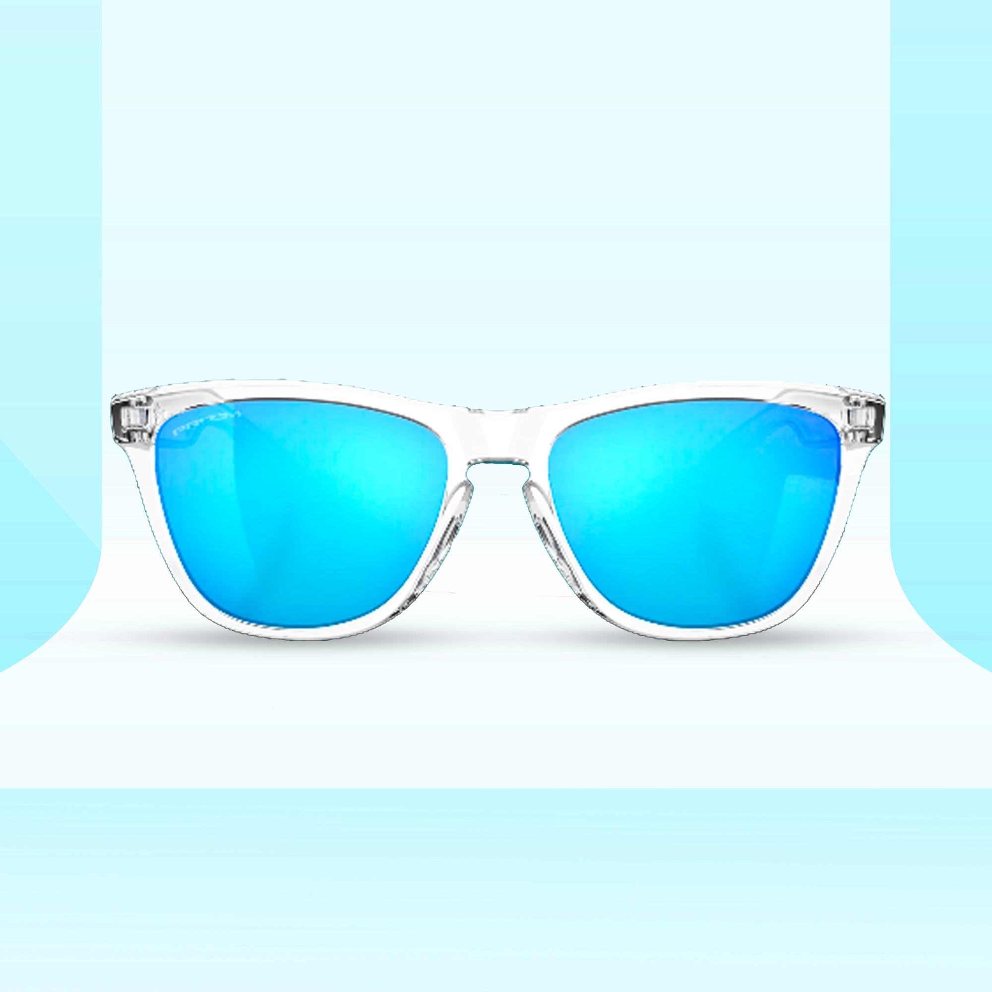 Oakley Frogskins Crystal Clear Prizm Sapphire Sunglass