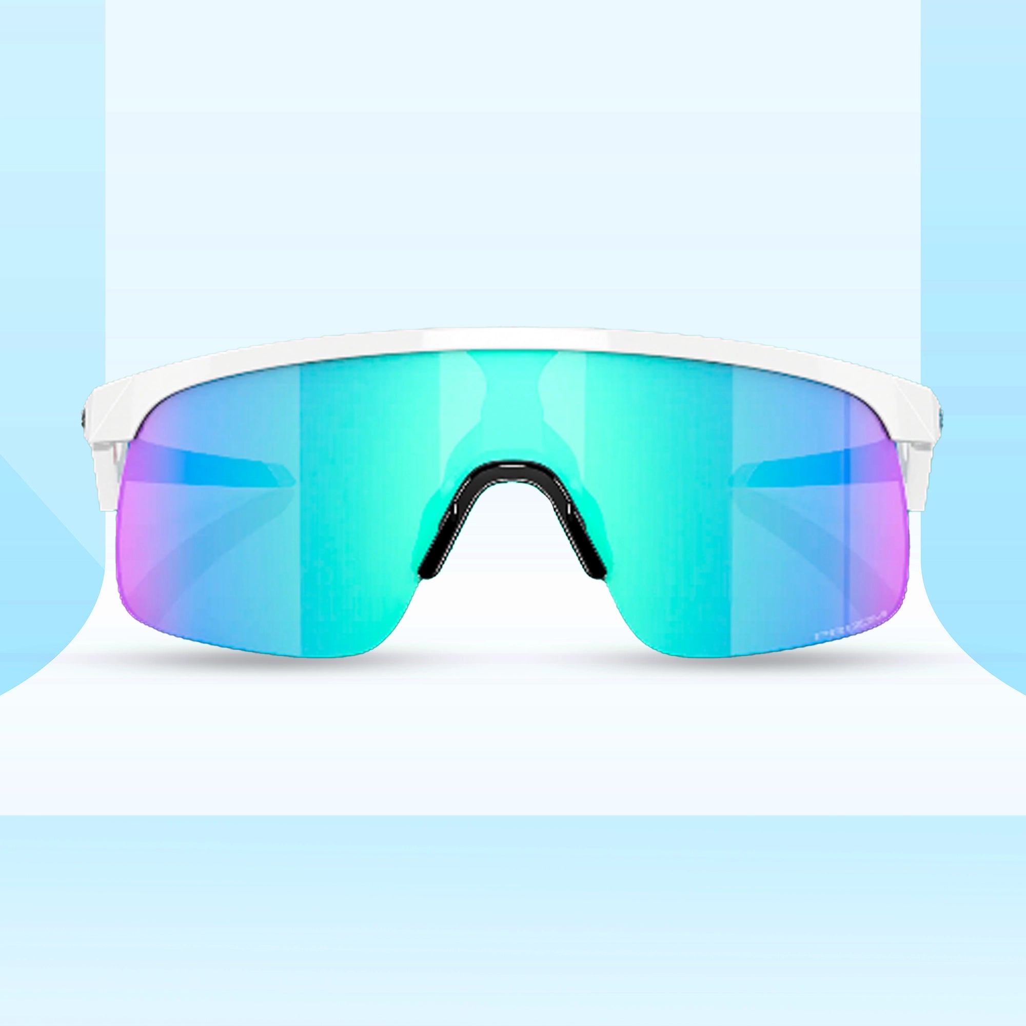 Oakley Resistor Polished White Prizm Sapphire Sunglass