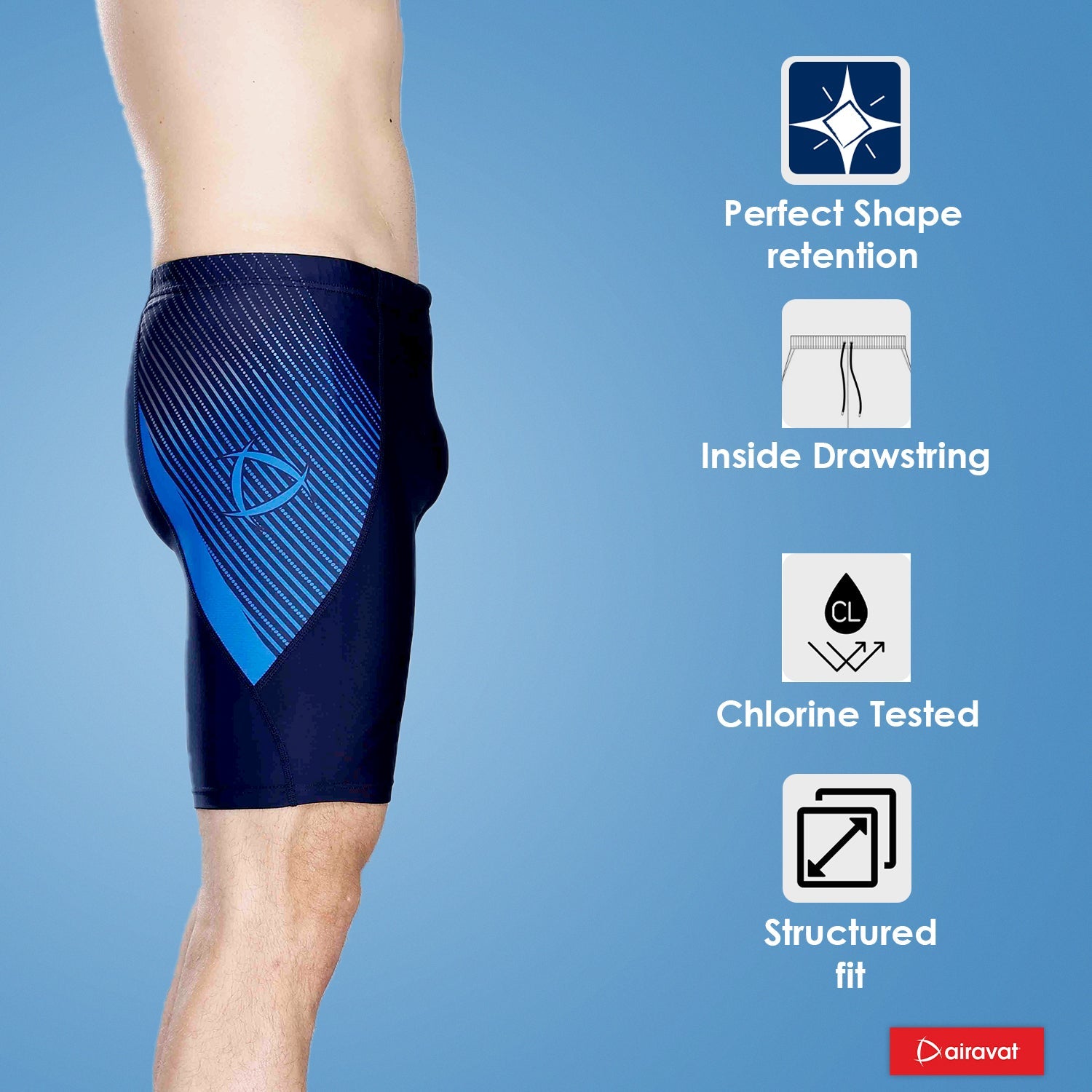 Airavat Jamme Fierce 1512 Men's Jammer Swim Wear