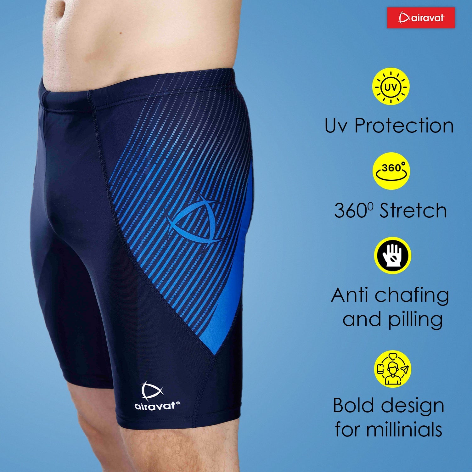 Airavat Jamme Fierce 1512 Men's Jammer Swim Wear