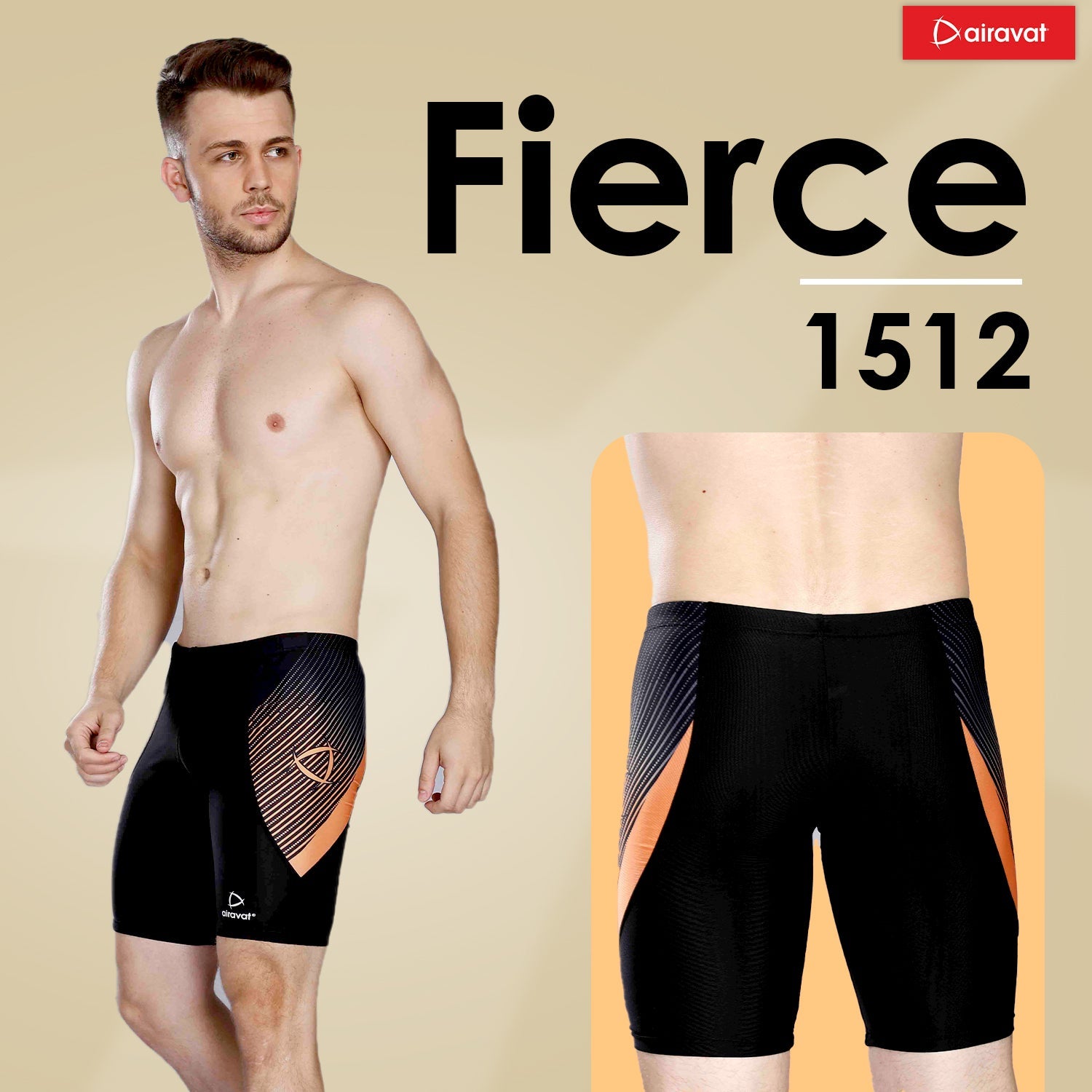 Airavat Jamme Fierce 1512 Men's Jammer Swim Wear