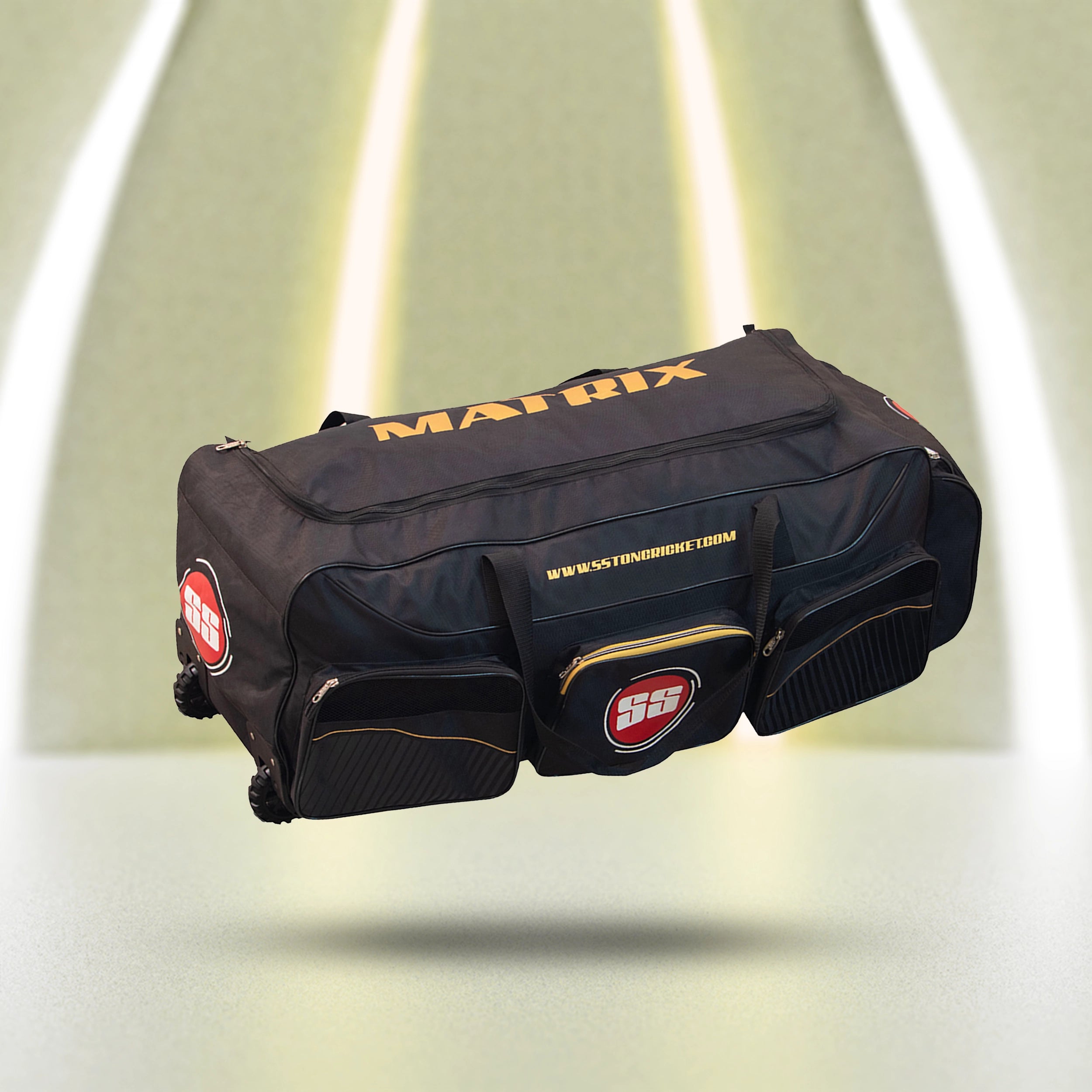 SS Matrix Cricket Kit Bag - Black (Wheel)