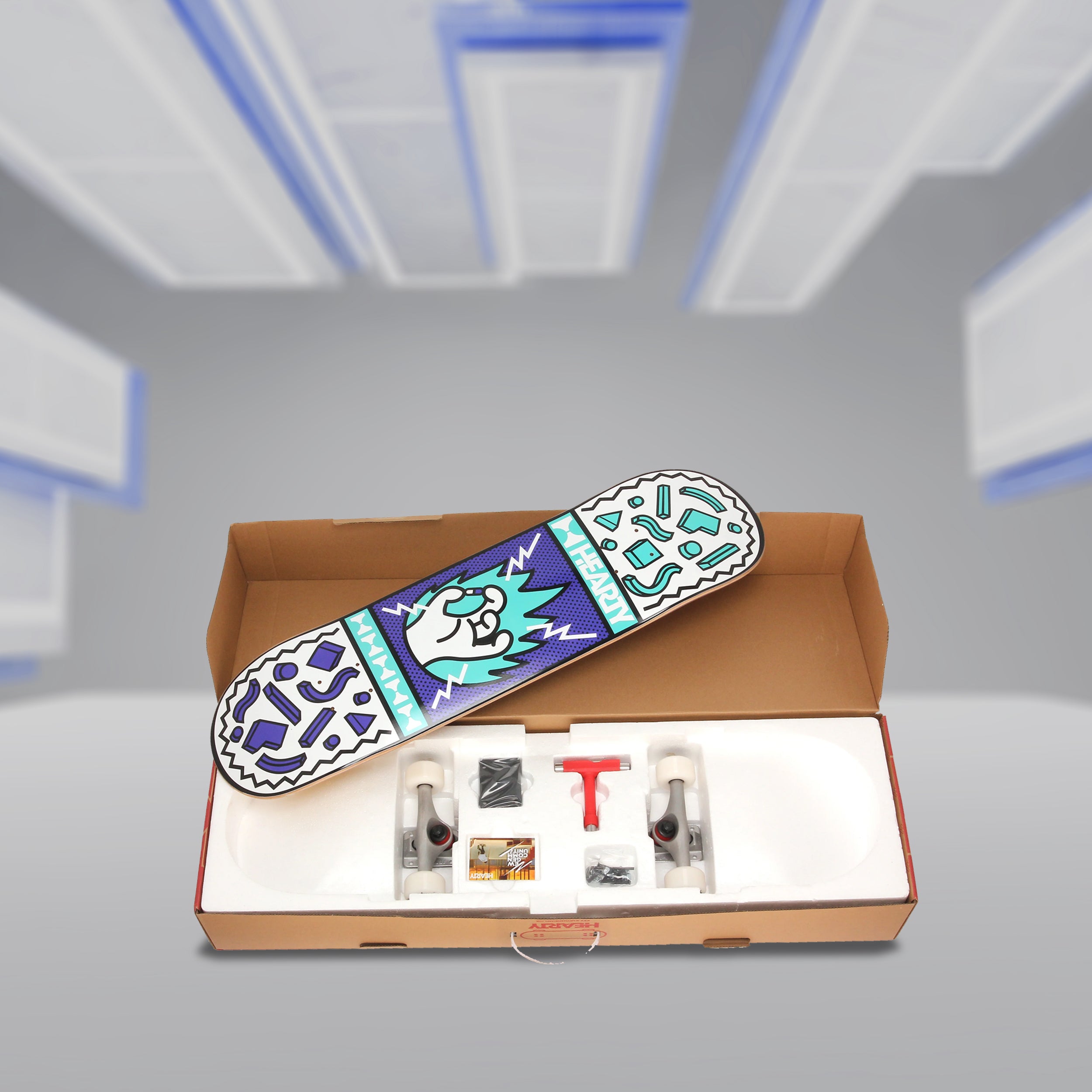 Hearty Pro-Complete Skateboard Pack- Unassembled- 8.0" & 8.25"-Chill Pill Green - InstaSport