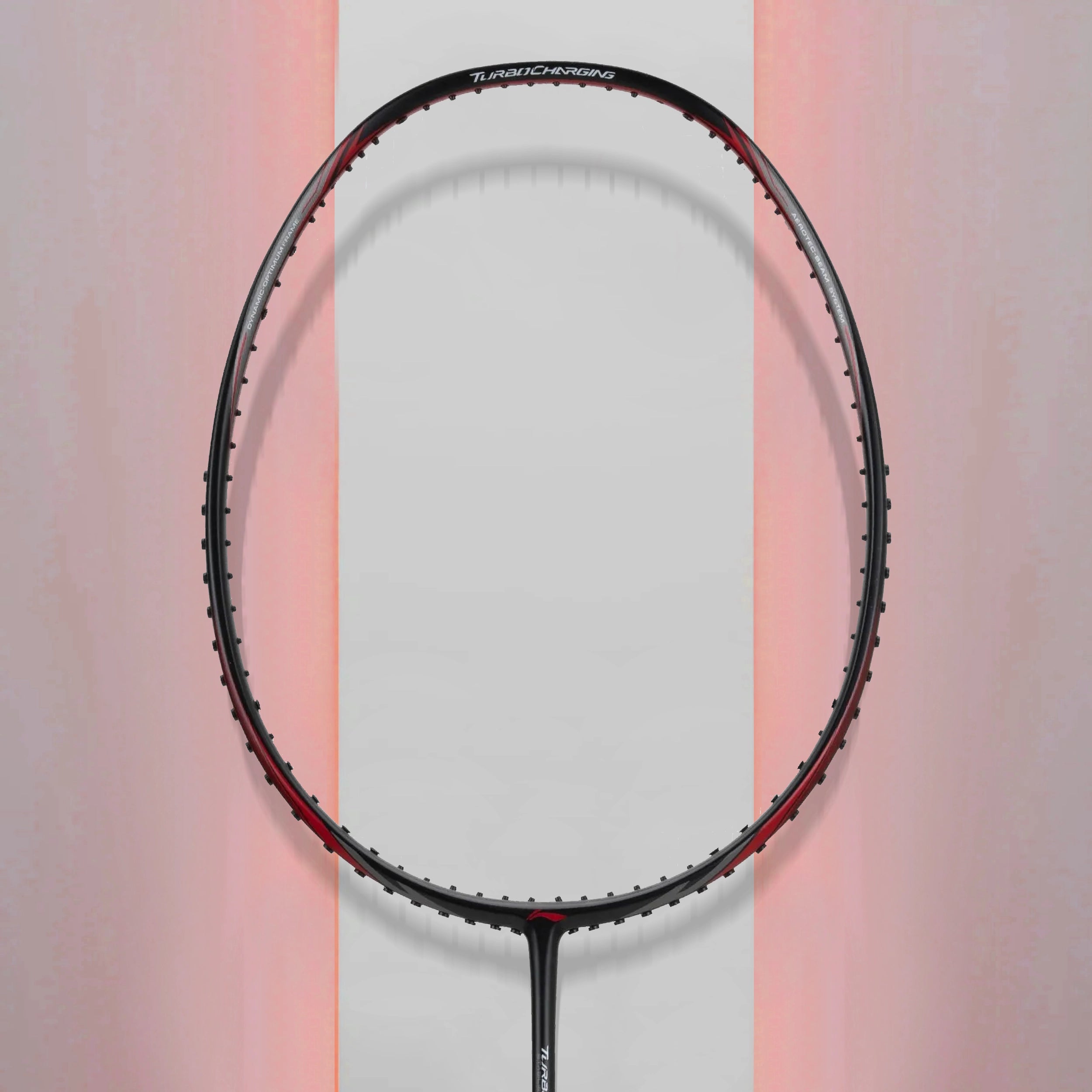 Li-Ning Turbo Charging 20C Combat Badminton Racket- Black/red