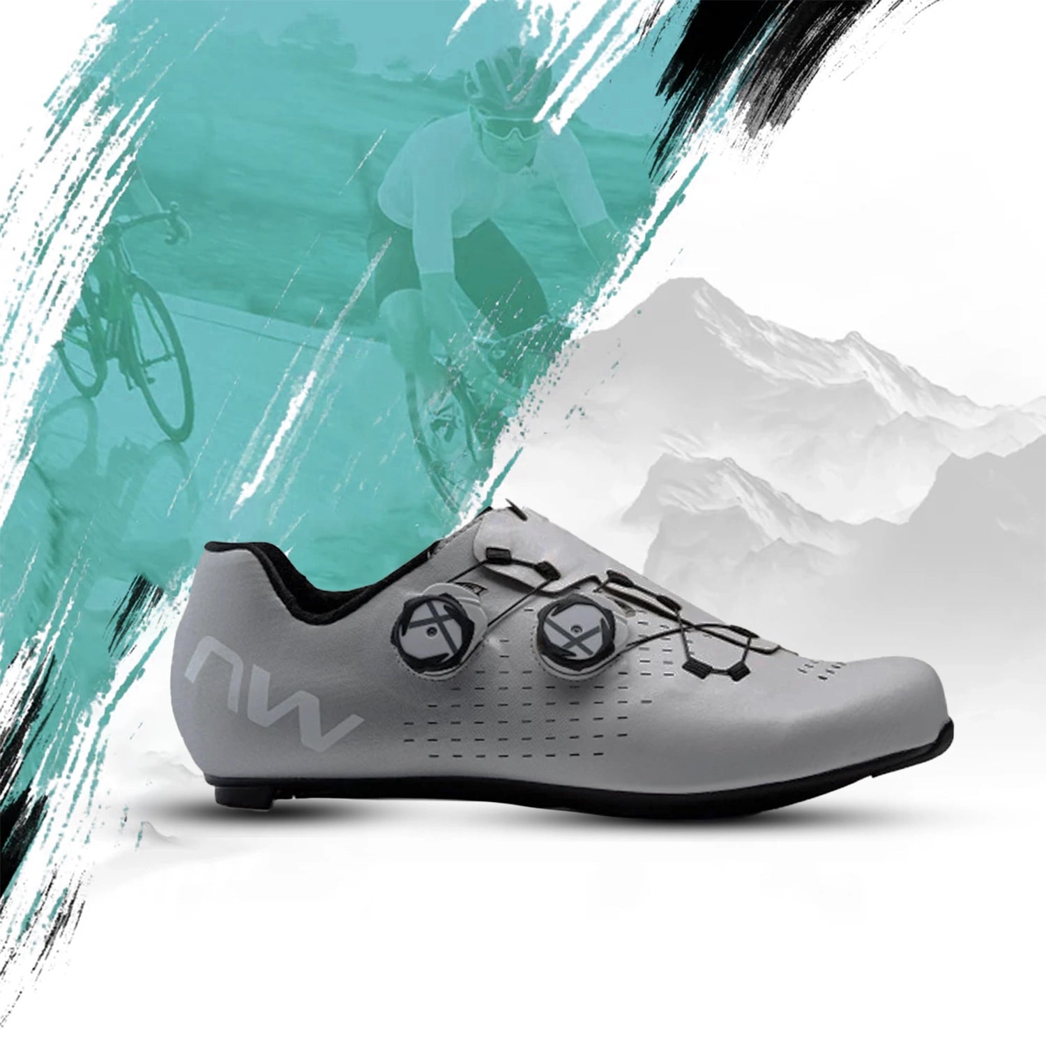 Northwave Extreme GT Men's Cycling Shoes White/Silver Reflective UK