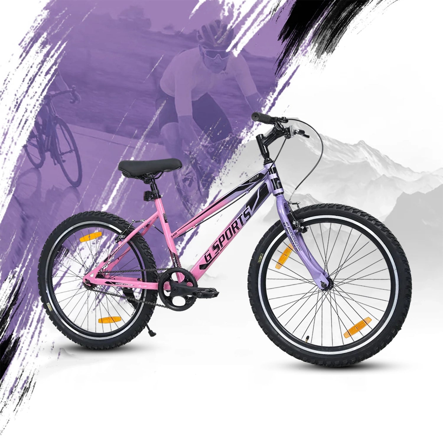 G-Sports Zoe 24 GSP SS Bicycle - Purple/ Pink