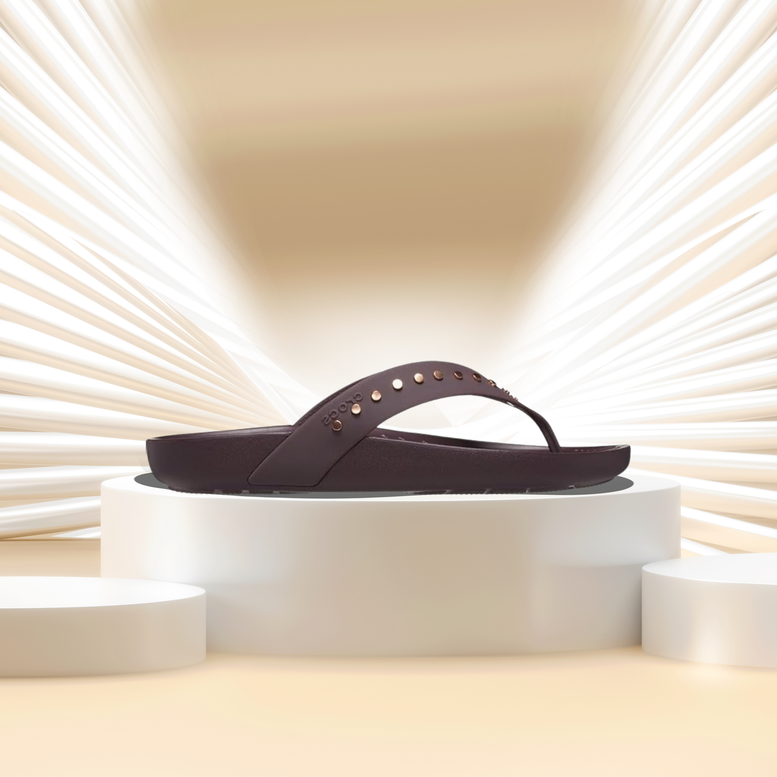 Crocs womens Crocs Splash Studded Flip Slipper