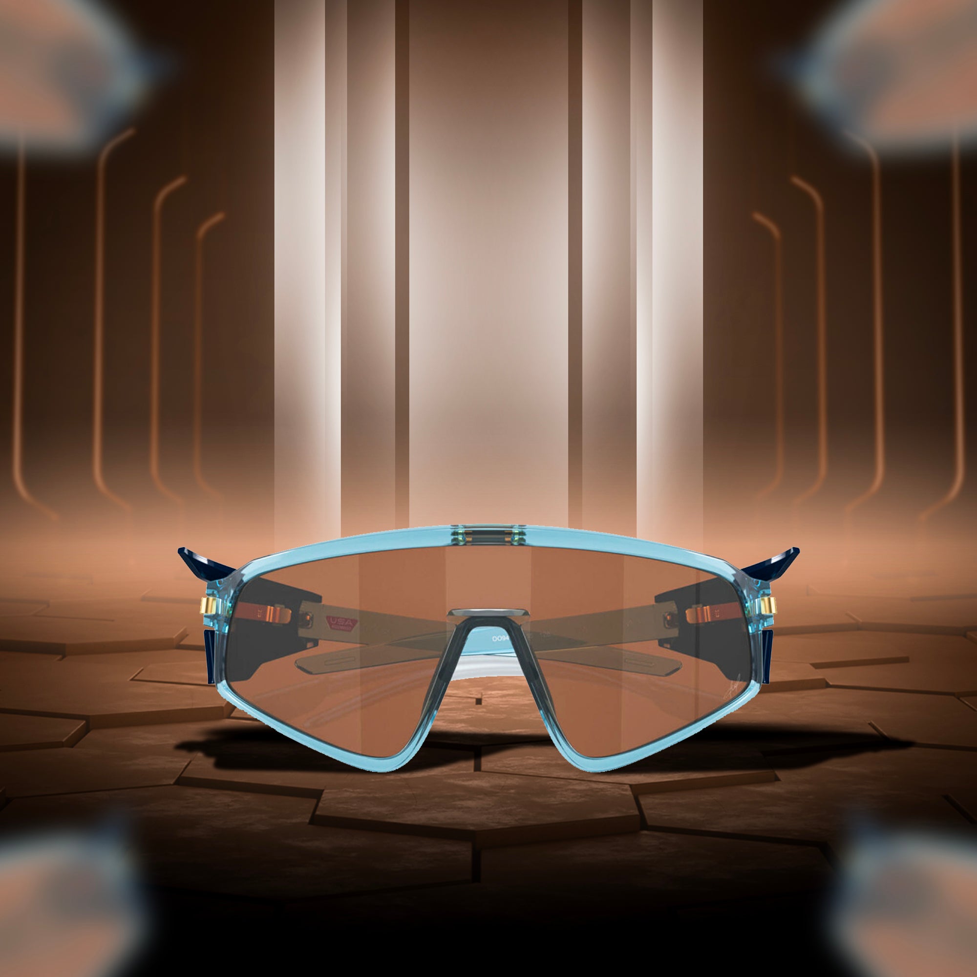 Oakley Latch Panel Matte trans Navy Prizm Sapphire Sunglass - InstaSport