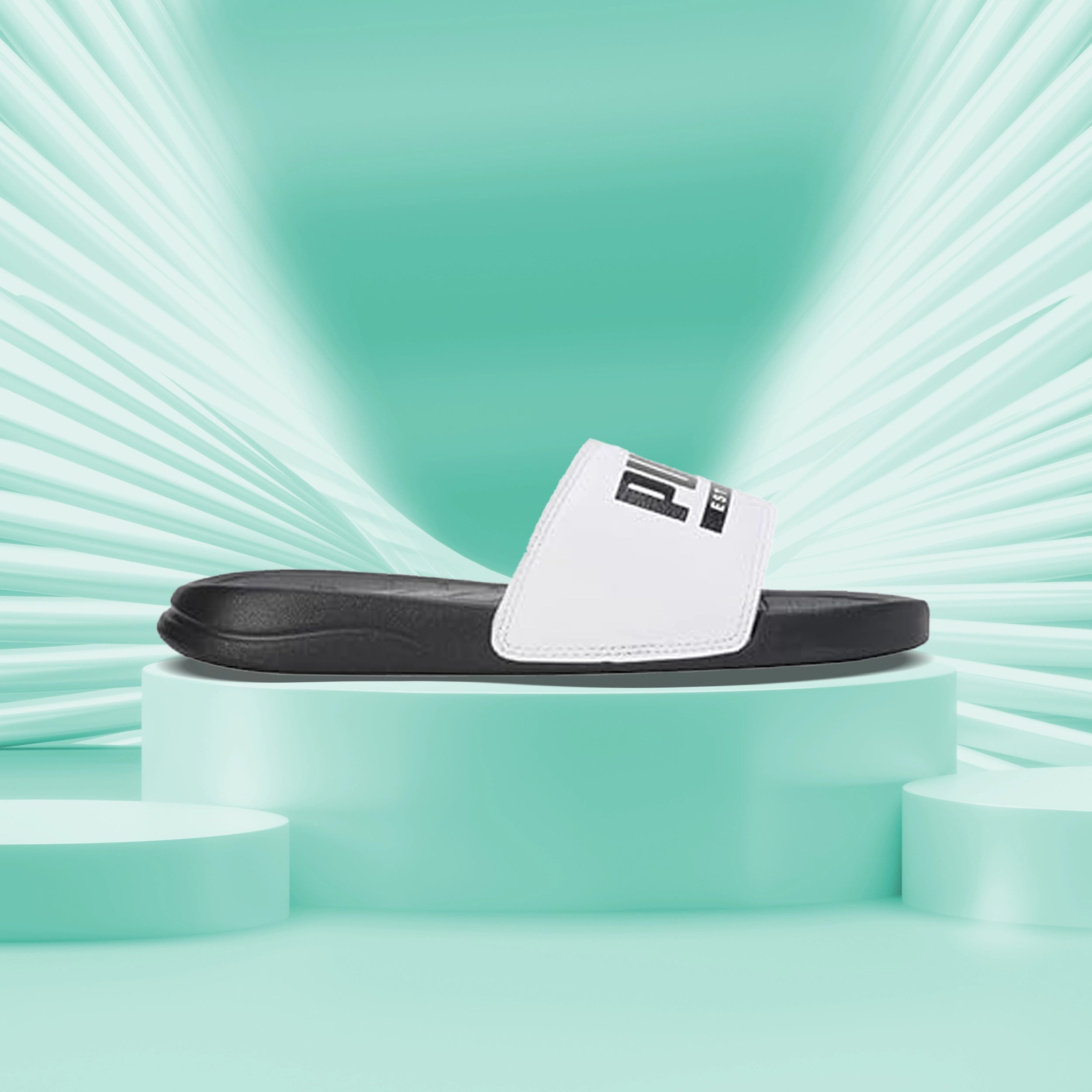 Puma Popcat Pacify Men's Slide (Black-White) 39831903