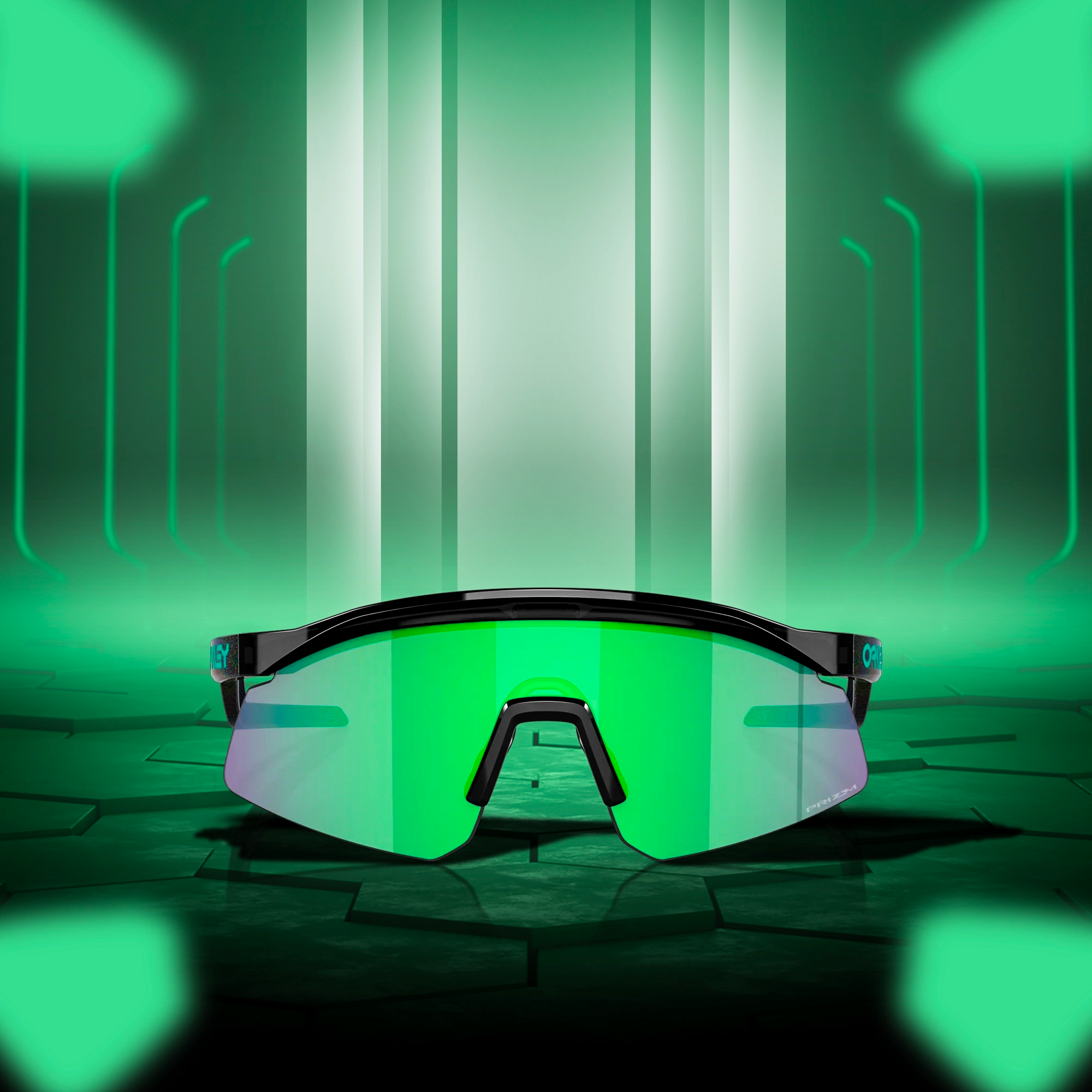 Oakley Hydra Black Ink Prizm Jade Sunglass - InstaSport