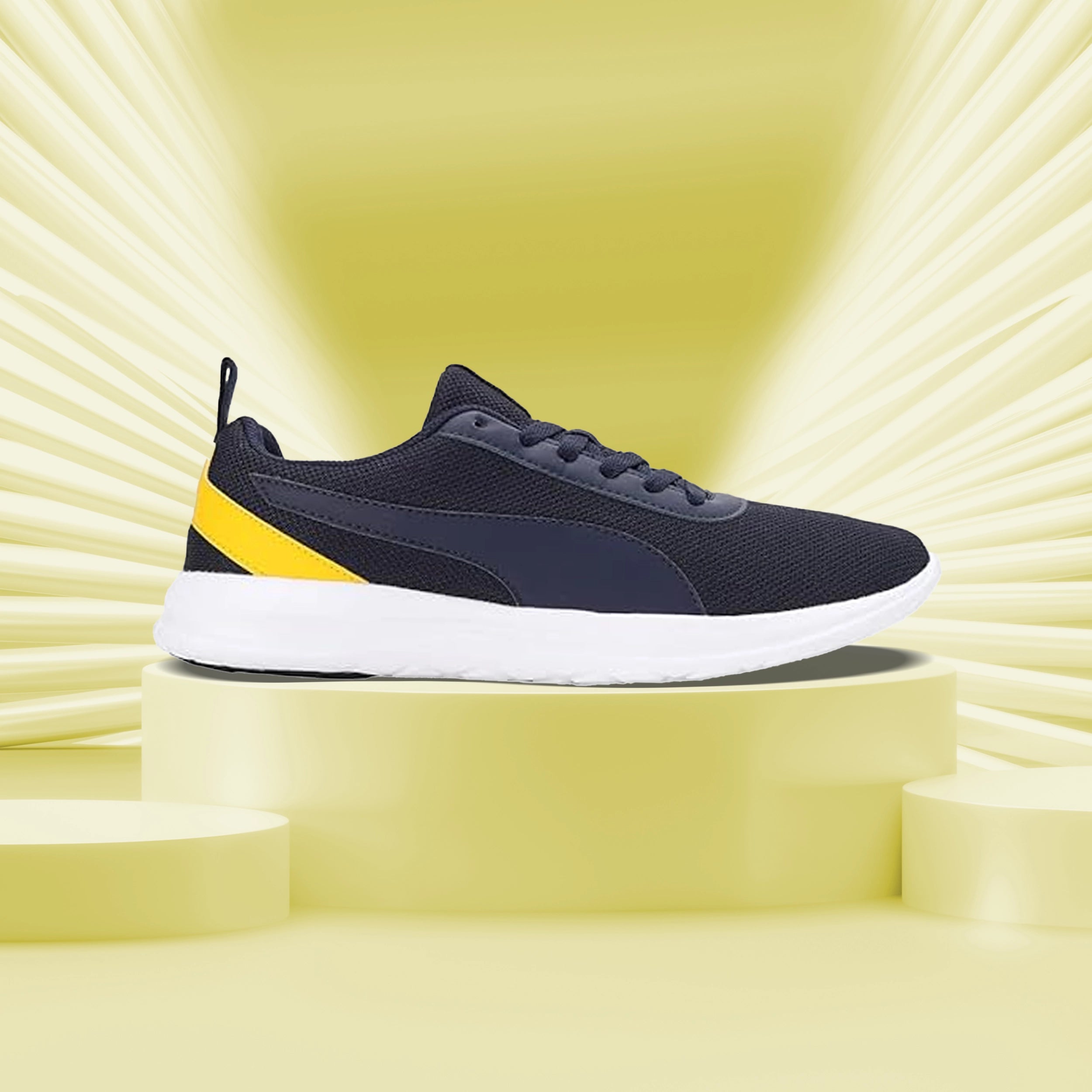 Puma Zelus Men's Sneaker (Peacoat-Spectra Yellow-White) 39356202