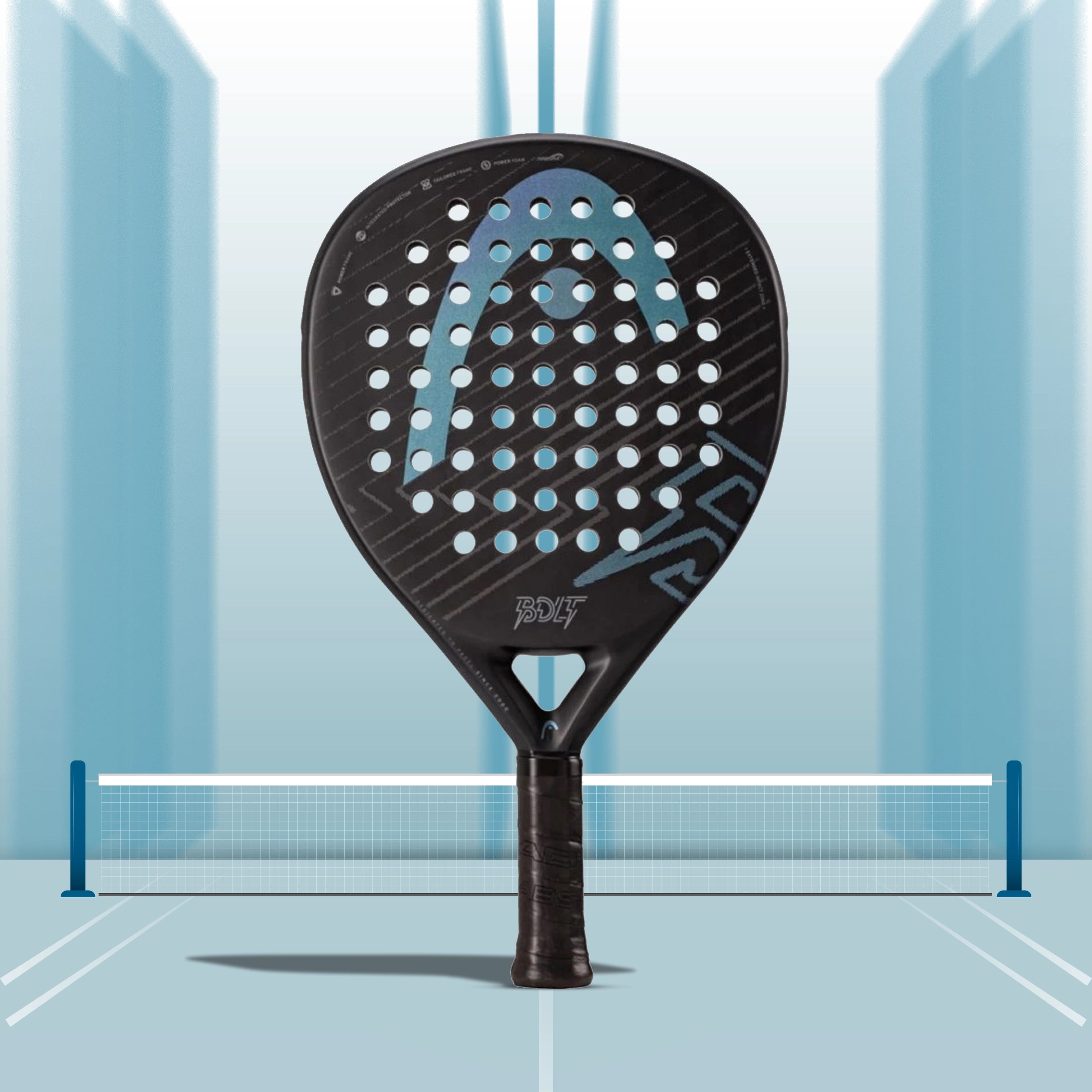 Head Bolt 2025 Padel Racquet - Black/Print