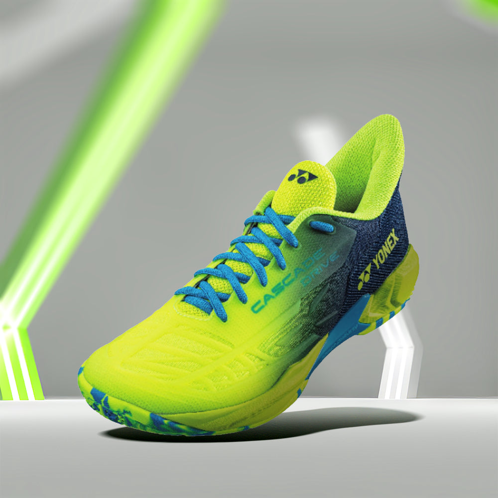 YONEX Power Cushion Cascade Drive 2 Badminton Shoes - Blue/ Yellow - InstaSport