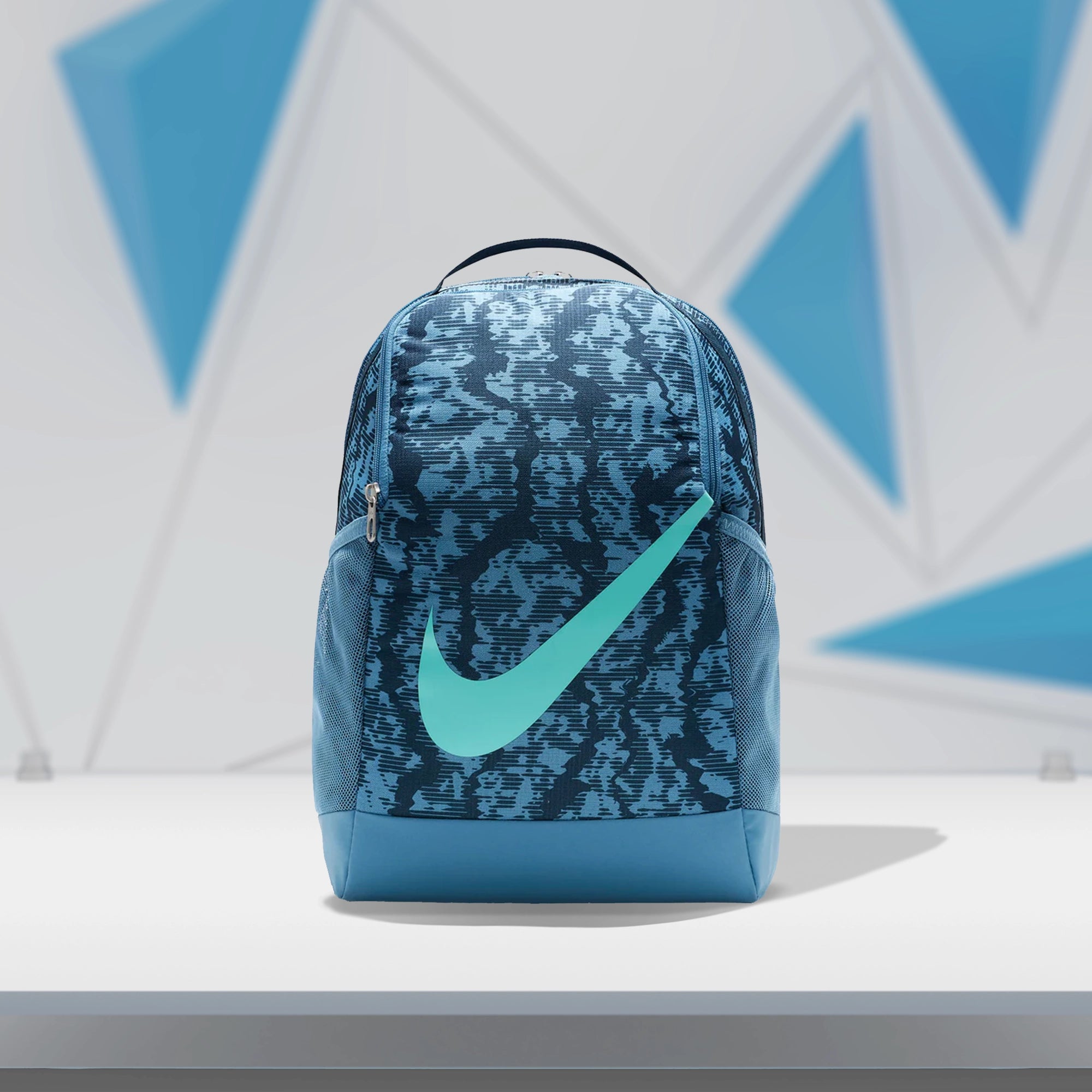 Nike Brasilia Kids Backpack - Armory Navy/Aegean Storm/Green Frost