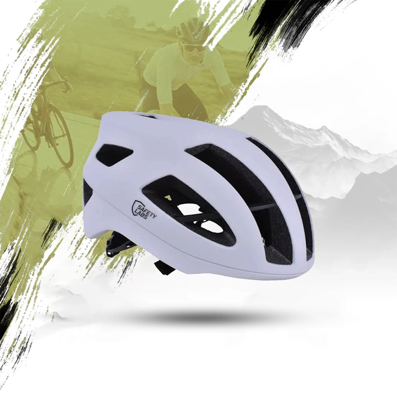 Safety Labs X-Eros Adult Cycling Helmet - White