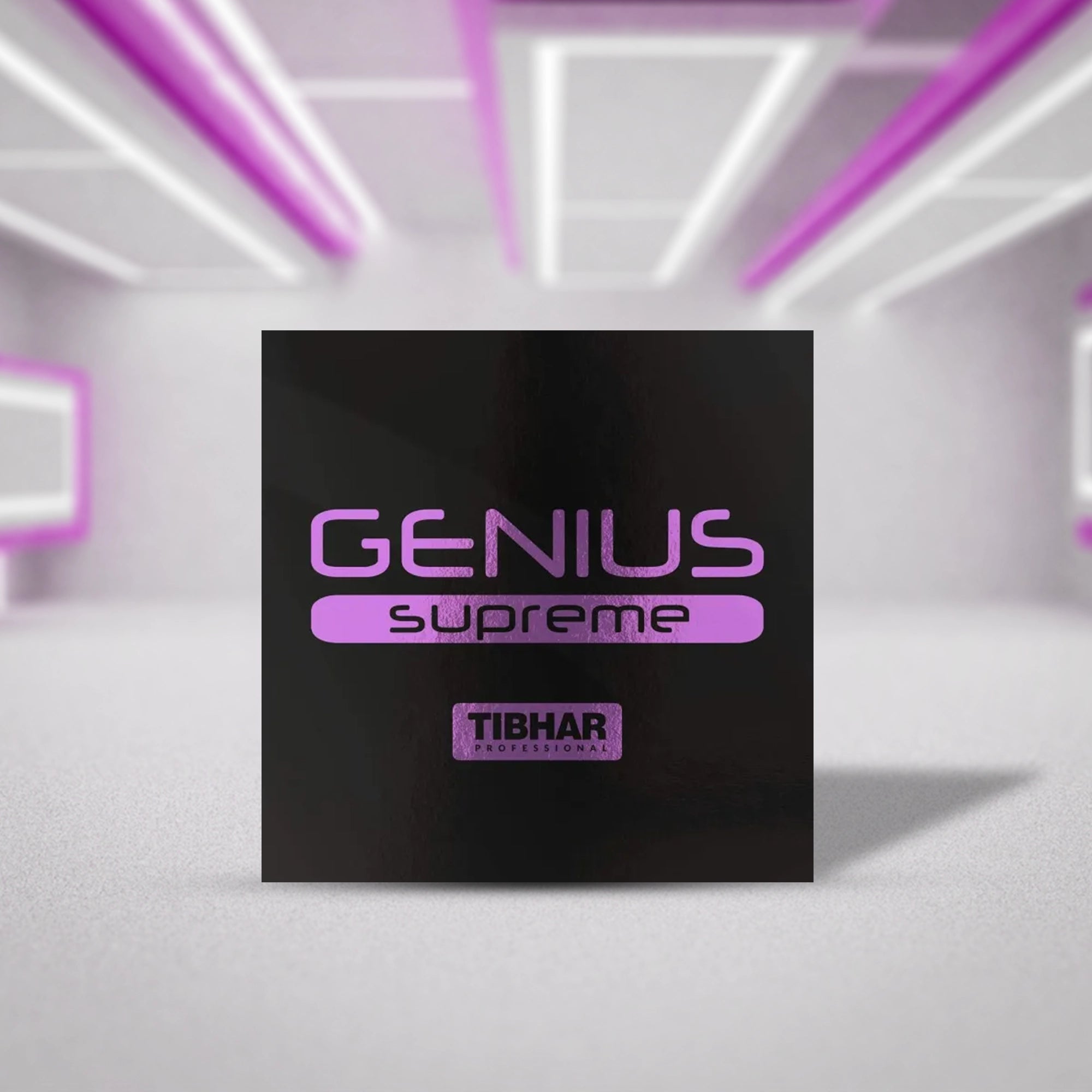 Tibhar Genius Supreme Max Table Tennis Racquet Rubber - Black