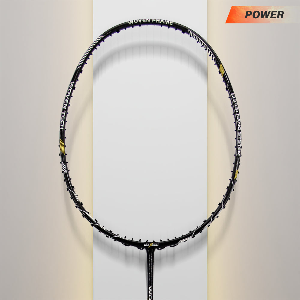 Maxbolt Woven Tech 60 Badminton Racket Black - InstaSport