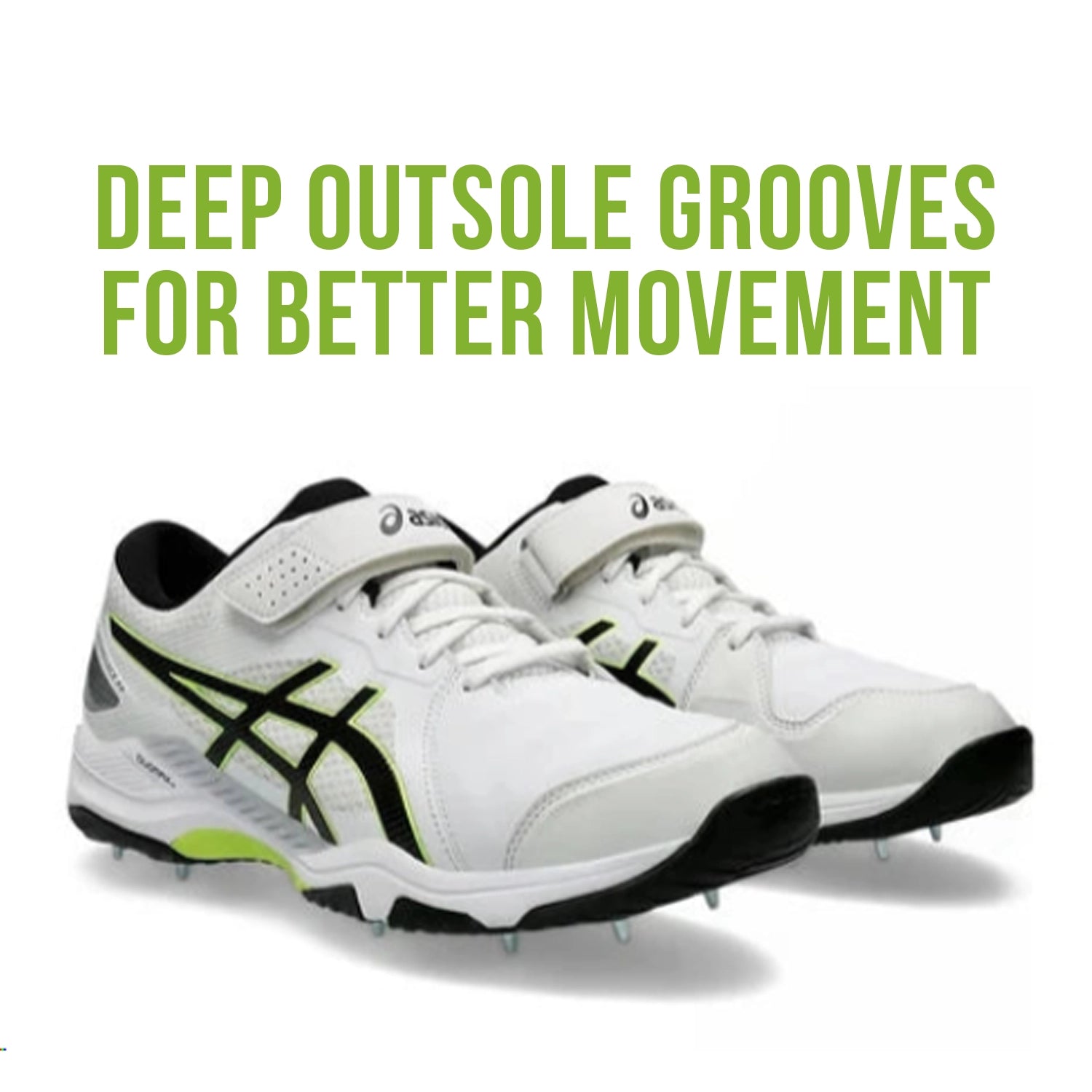 Asics Speed Menace FF Cricket Shoes (White/Black) - 1111A187.103
