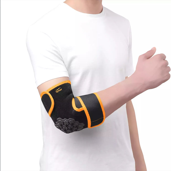 Tynor Elbow Wrap Neo - Black & Orange - InstaSport