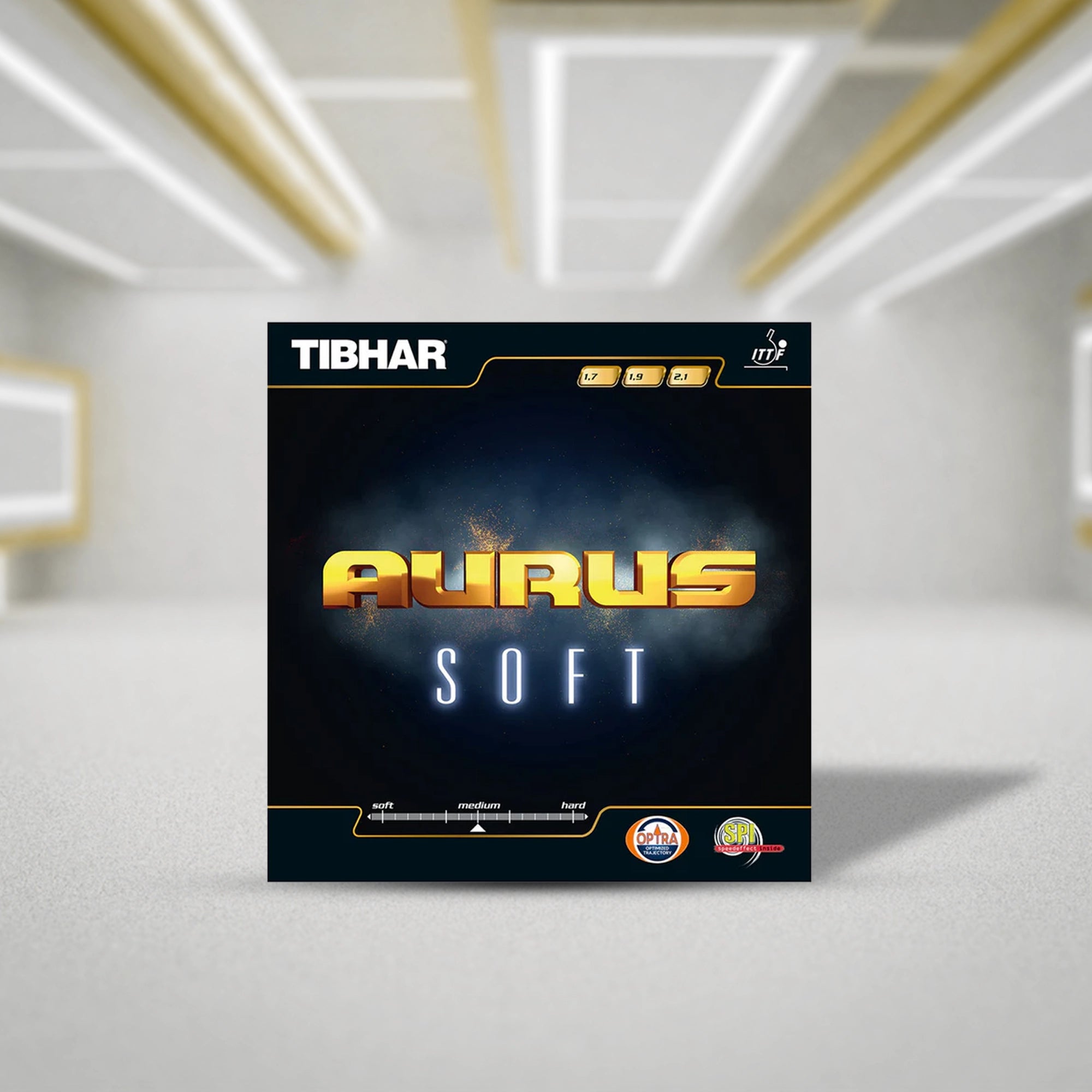 Tibhar Aurus Soft 2.1 Table Tennis Rubber - Black