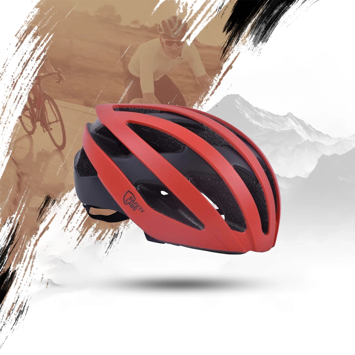 Safety Labs Eros Adult Cycling Helmet - Red