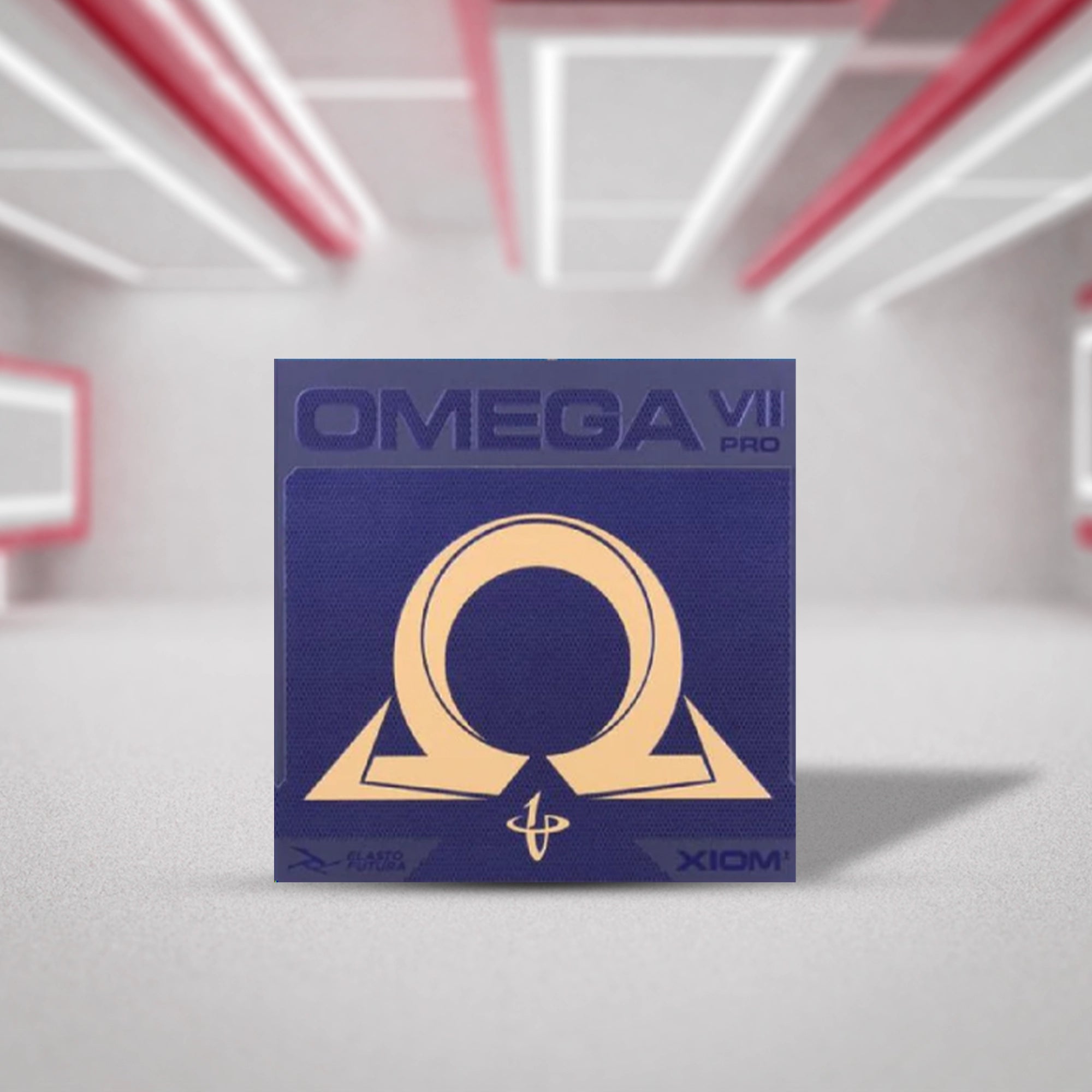 Xiom Omega 7 Pro Table Tennis Racquet Rubber - Red