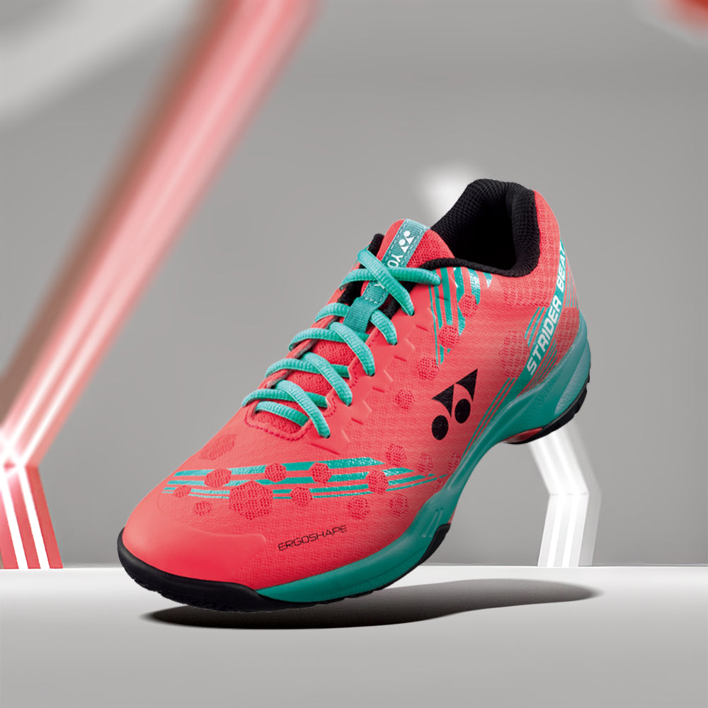 YONEX Power Cushion Strider Beat Badminton Shoes - Red - InstaSport