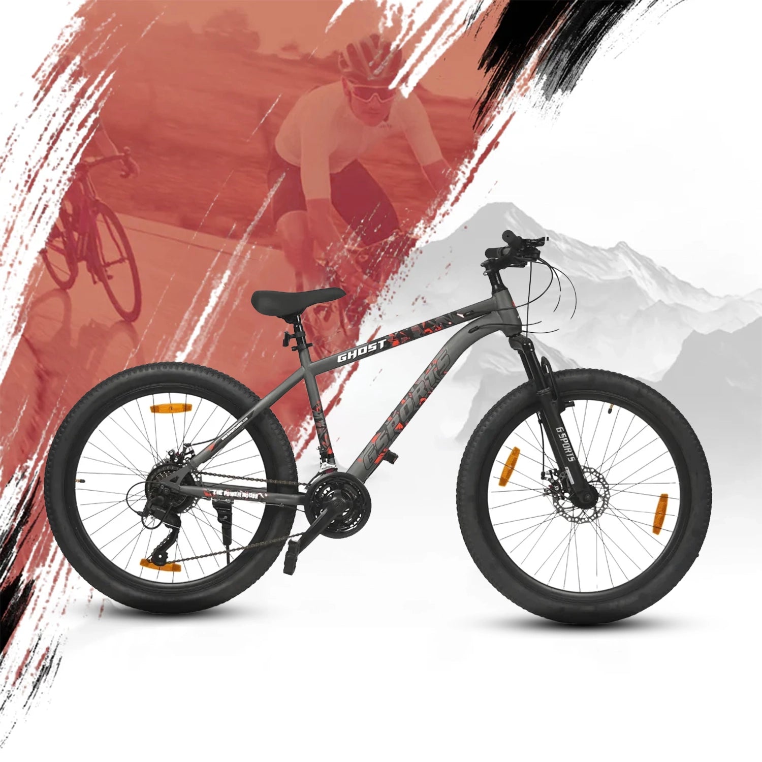 G-Sports Ghost 26 MS Bicycle - Grey