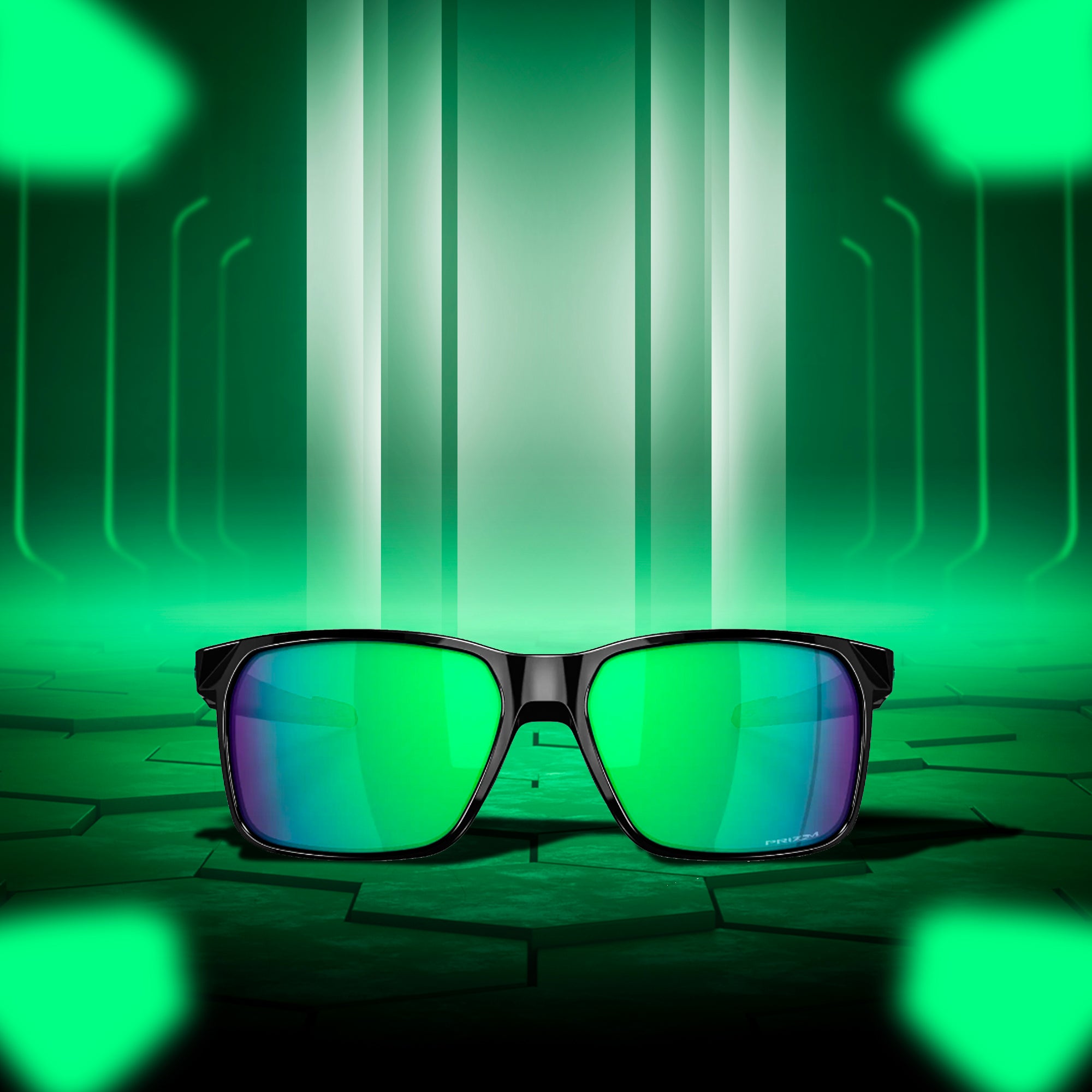 Oakley Portal X Polished Black Prizm Jade Sunglass - InstaSport