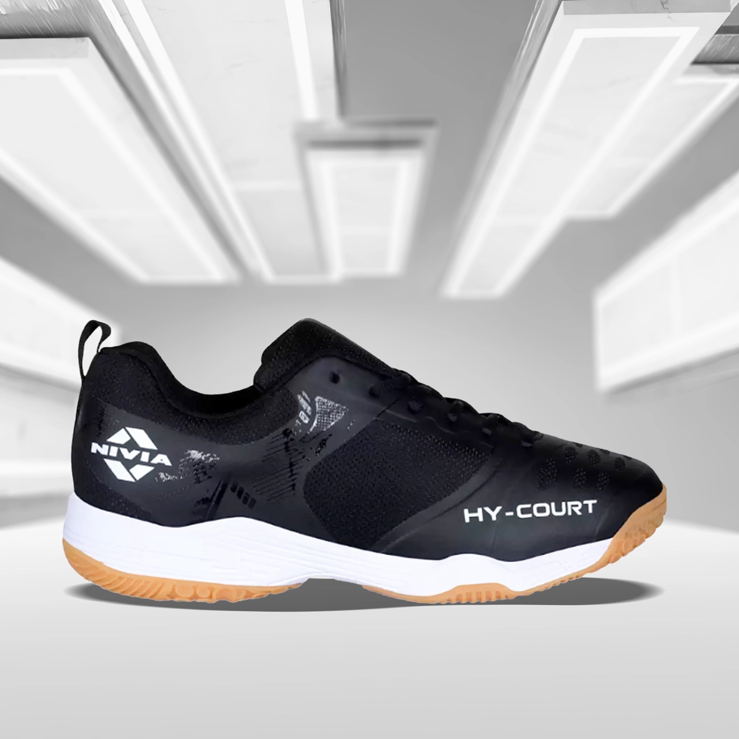 Nivia Hy-Court 2.1 Badminton Shoes - Black