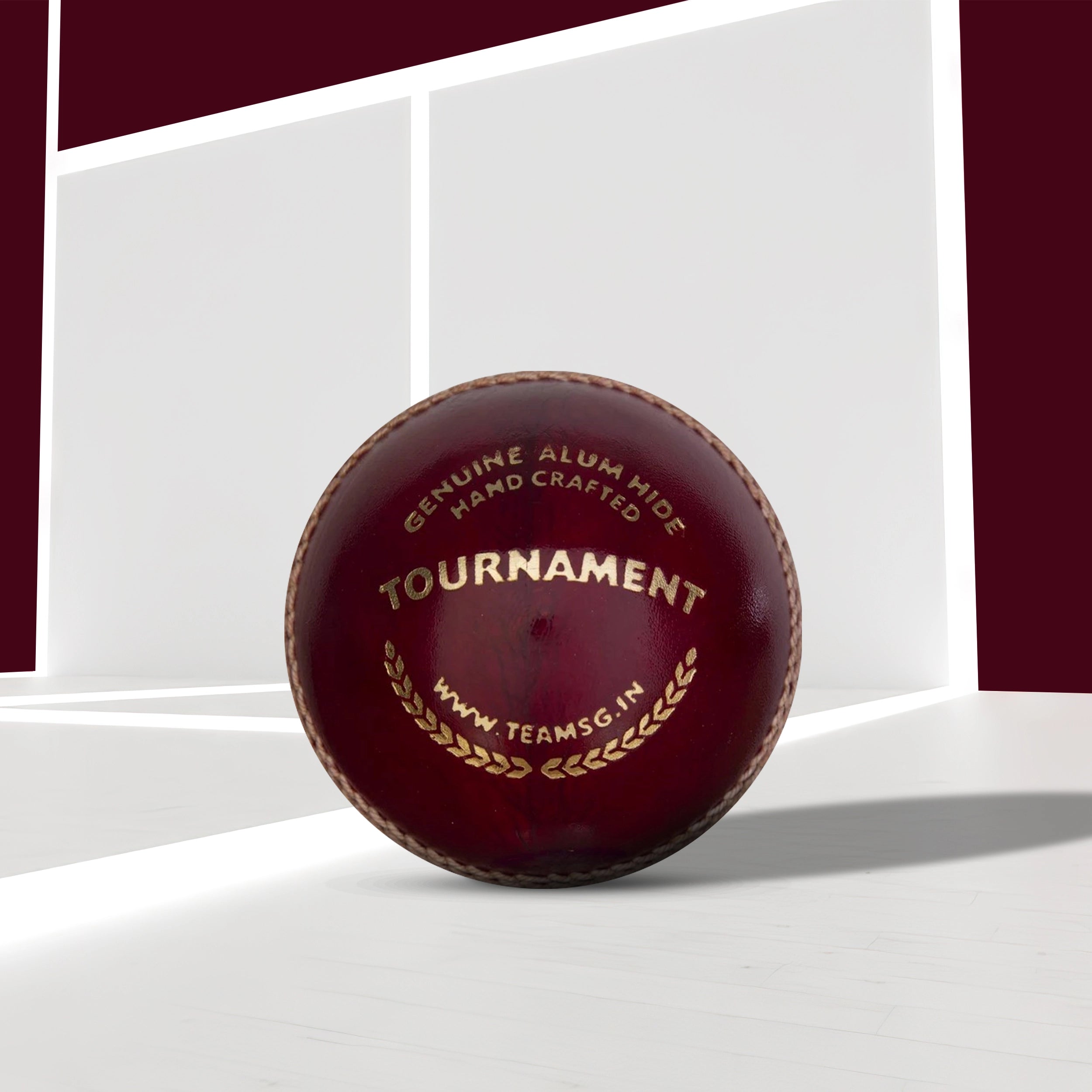 SG Tournament Premium Quality Leather Ball (Pack of 4)