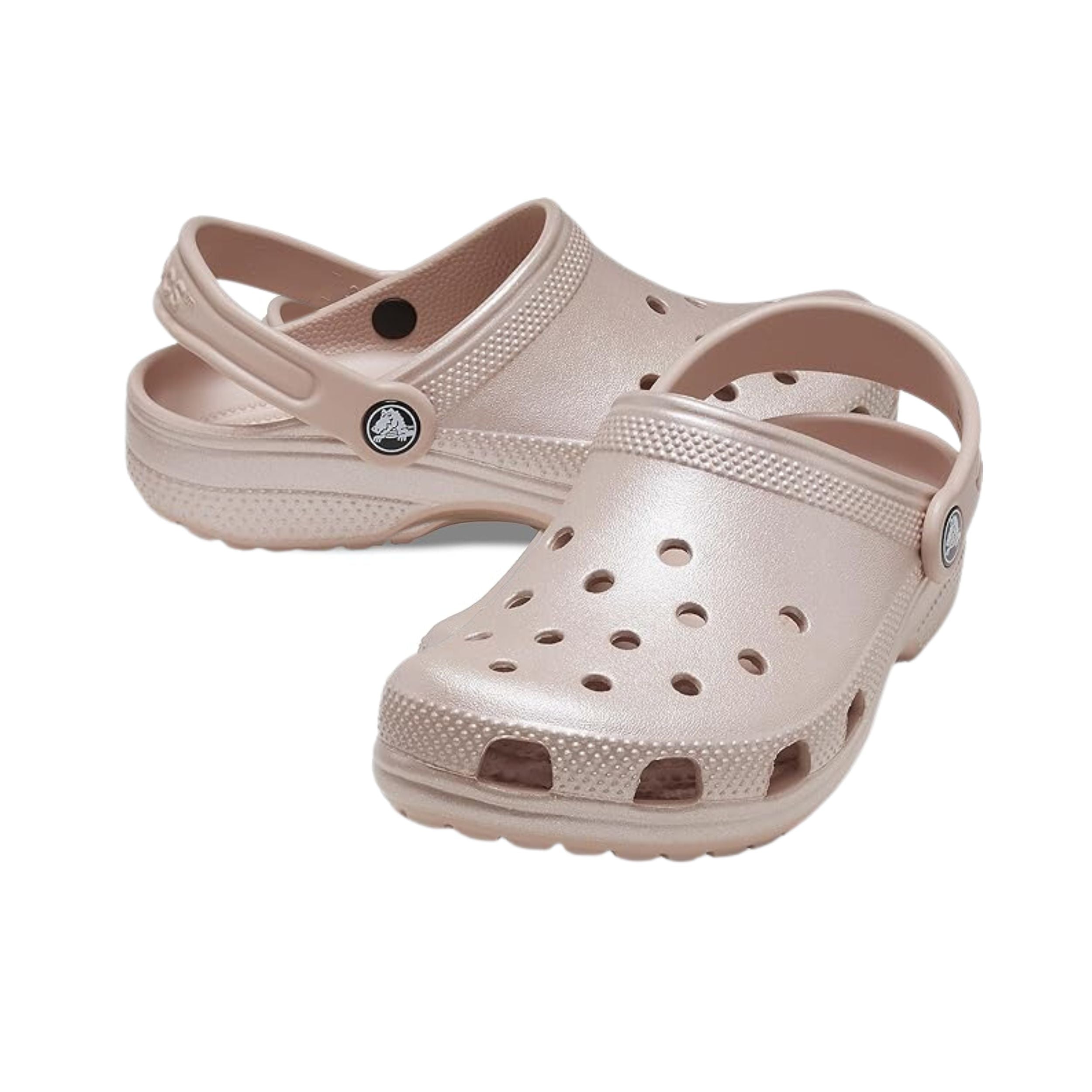 Crocs Womens Classic Shimmer Clog Pink Clay Classic Pink Clay Clog Men Adult (Pink Clay