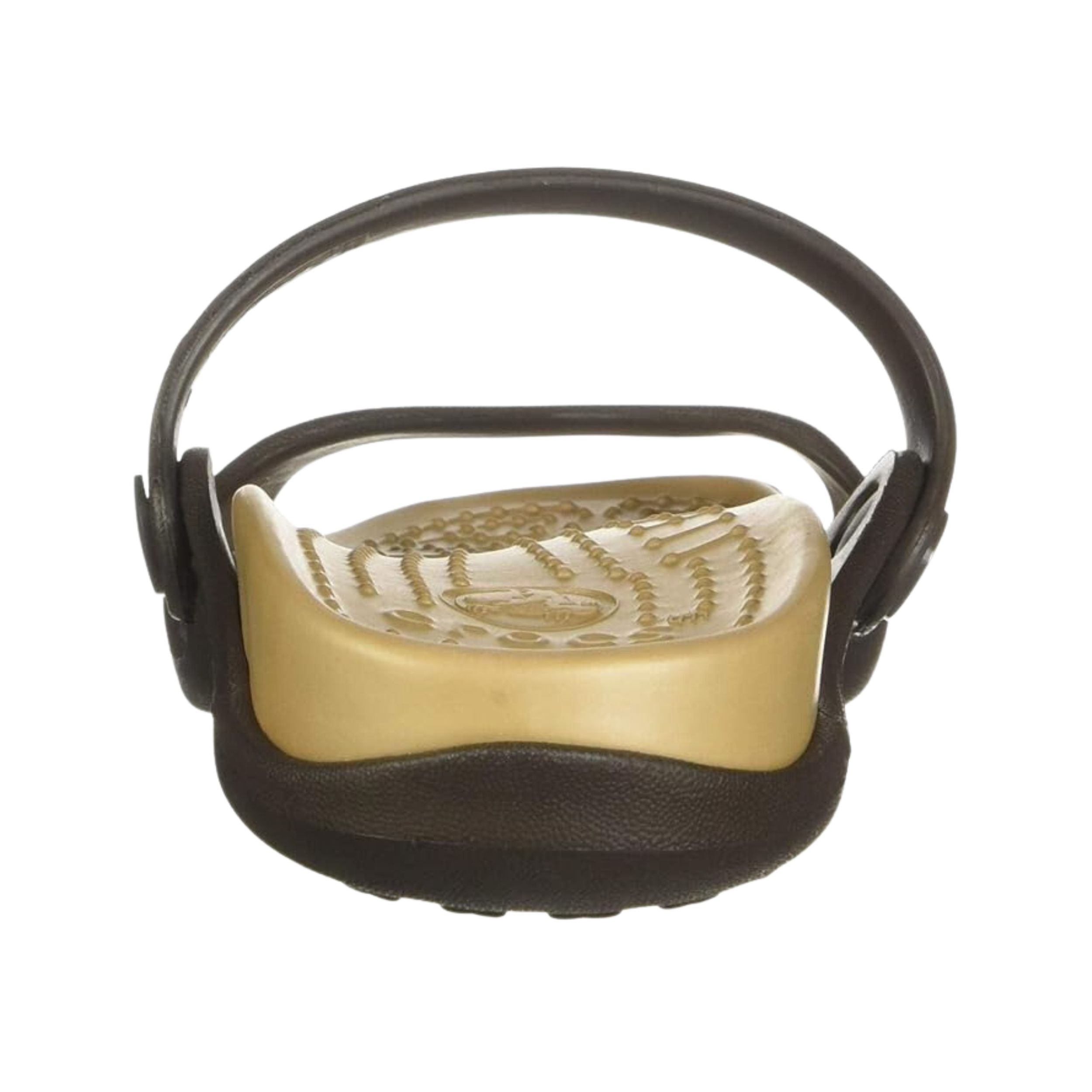 Crocs womens CLEO SANDAL ESPRESSO/GOLD Sandal